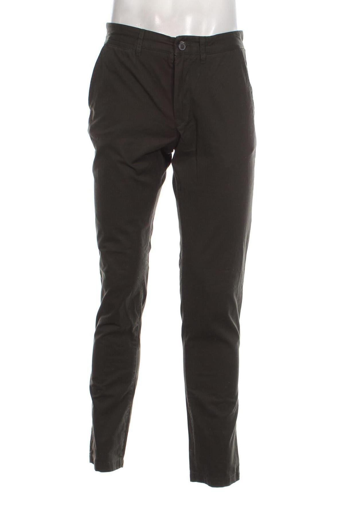 Мъжки панталон H&M L.O.G.G., Размер M, Цвят Зелен, Цена 7,25 лв.