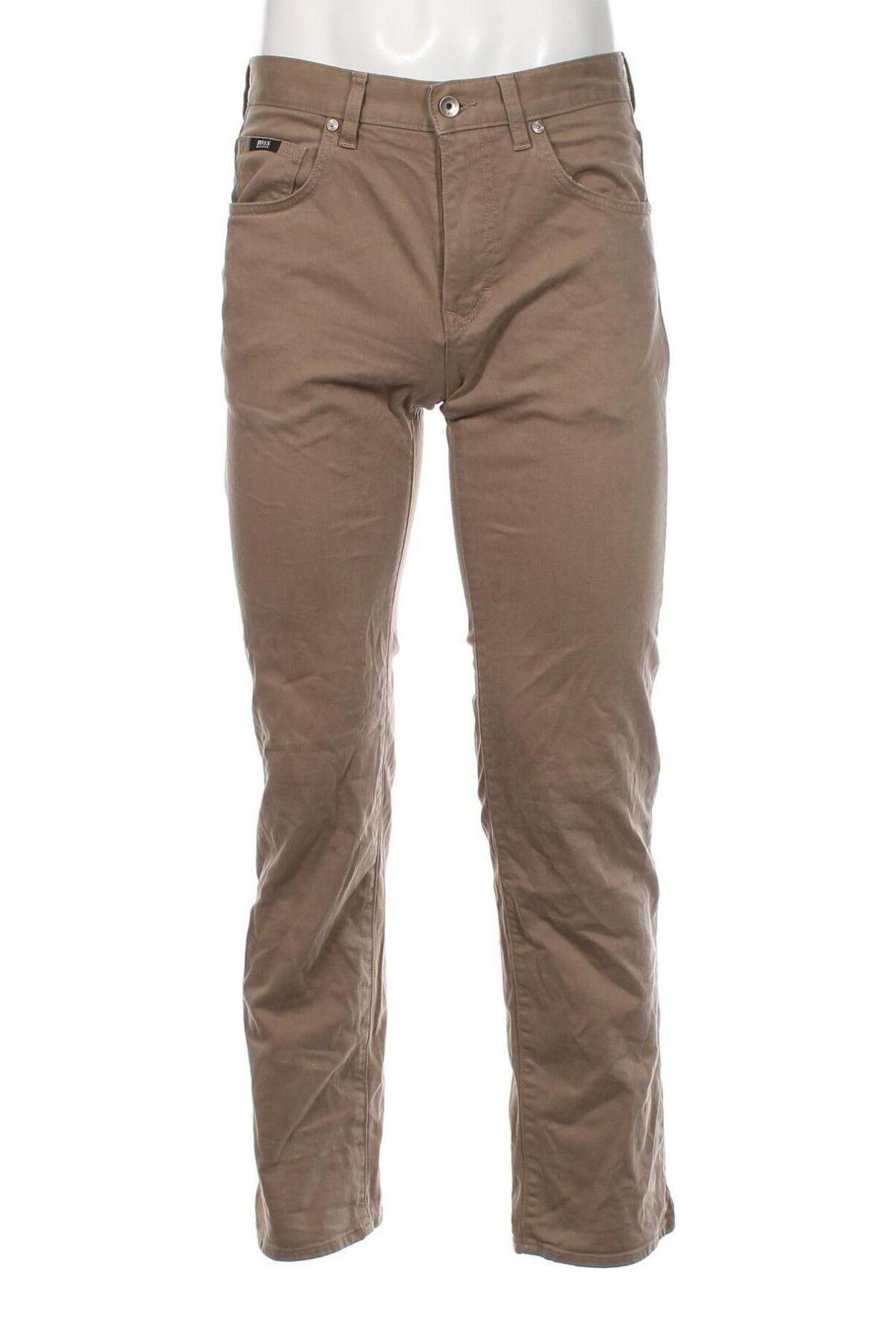 Мъжки панталон Hugo Boss, Размер M, Цвят Бежов, Цена 137,00 лв.