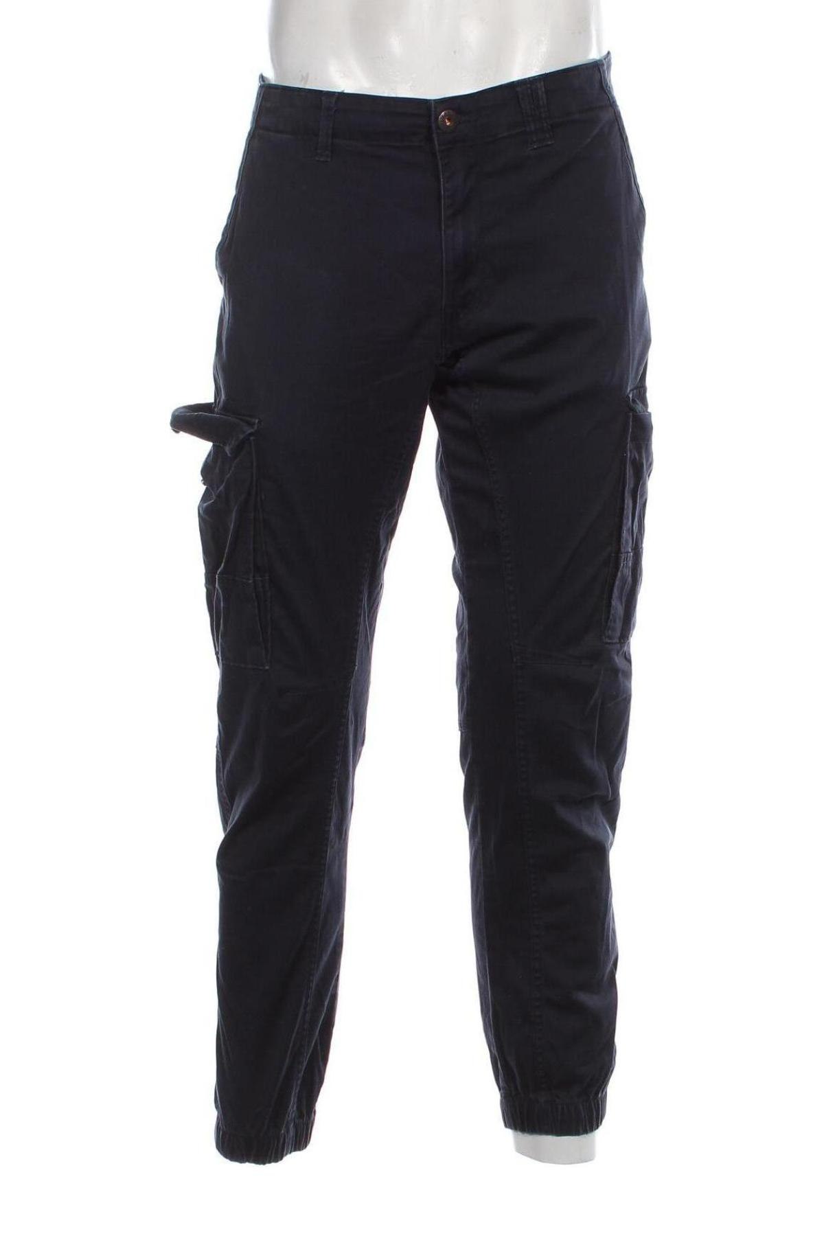 Pantaloni de bărbați Jack & Jones, Mărime L, Culoare Albastru, Preț 113,98 Lei