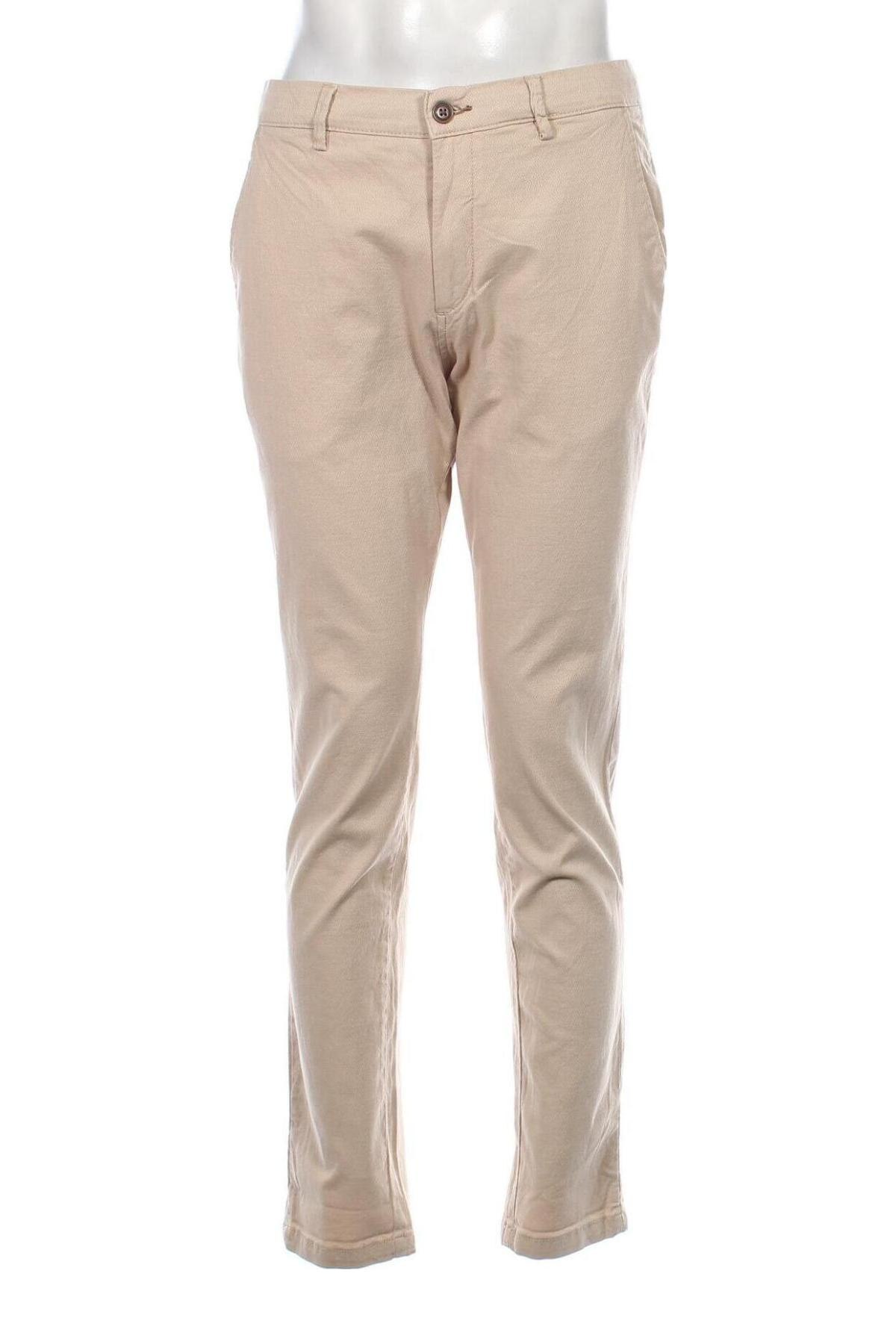 Ανδρικό παντελόνι Jack & Jones, Μέγεθος M, Χρώμα  Μπέζ, Τιμή 12,76 €