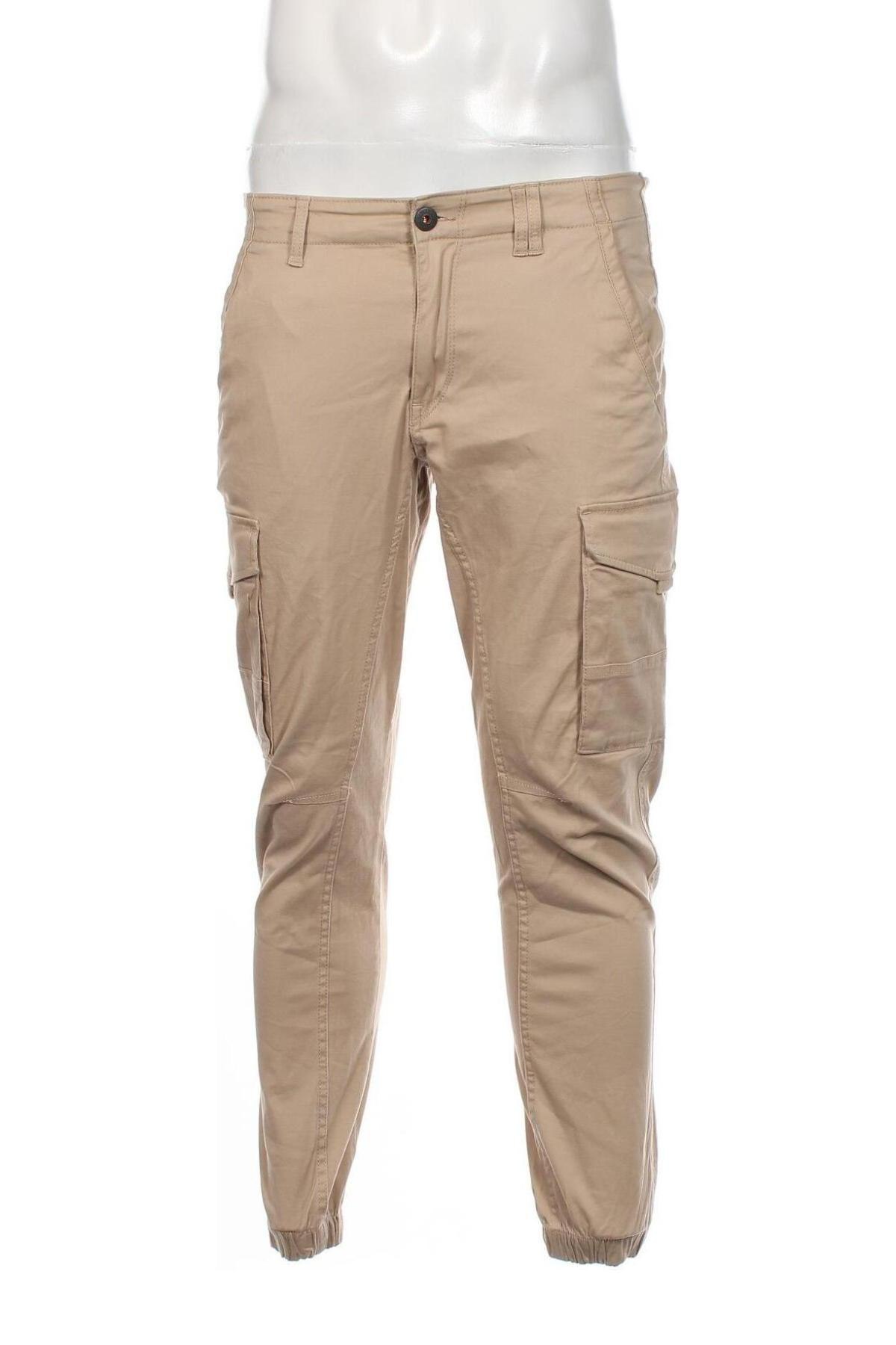 Herrenhose Jack & Jones, Größe M, Farbe Beige, Preis 28,53 €