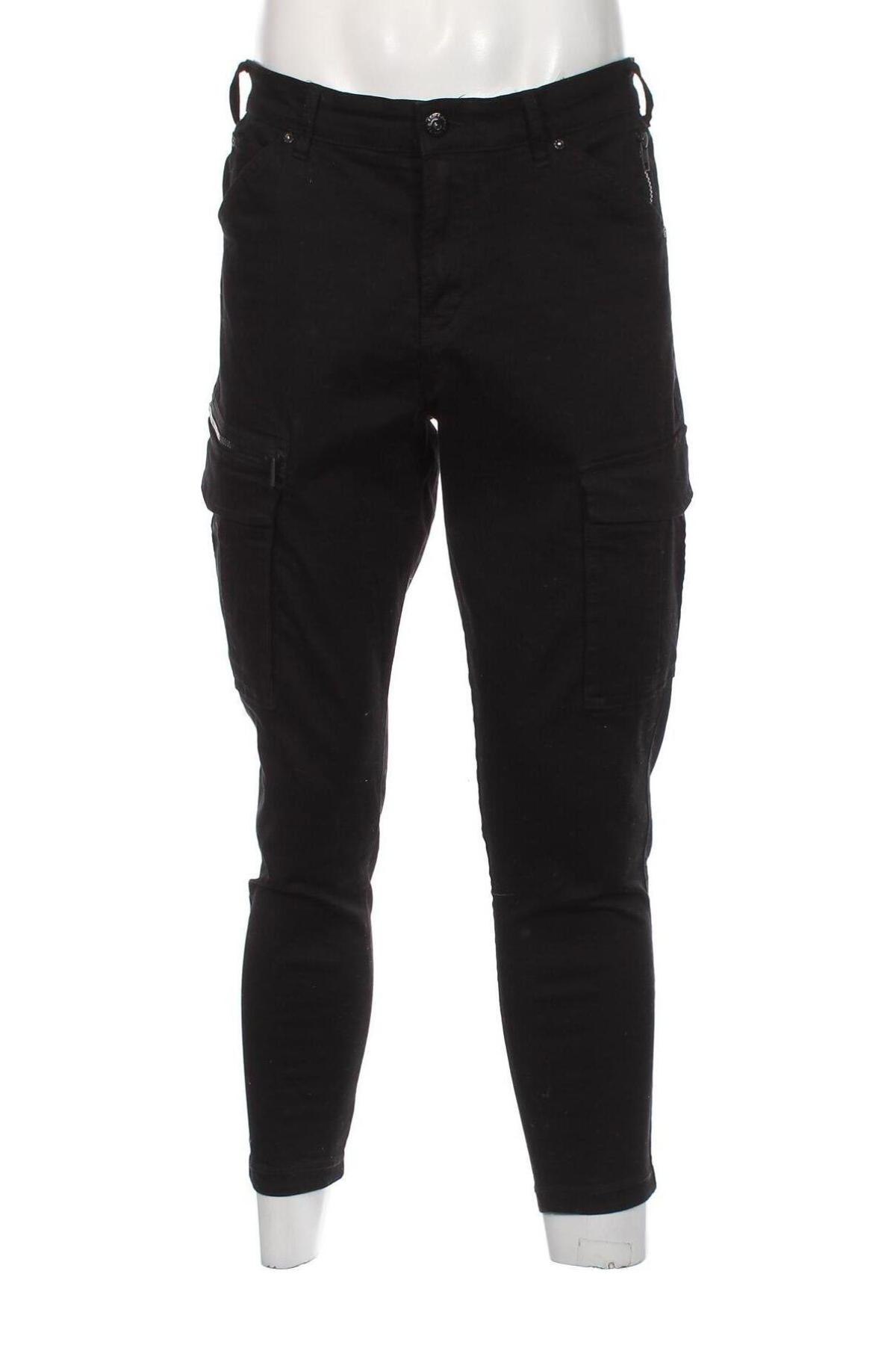 Ανδρικό παντελόνι Jack & Jones, Μέγεθος M, Χρώμα Μαύρο, Τιμή 11,32 €