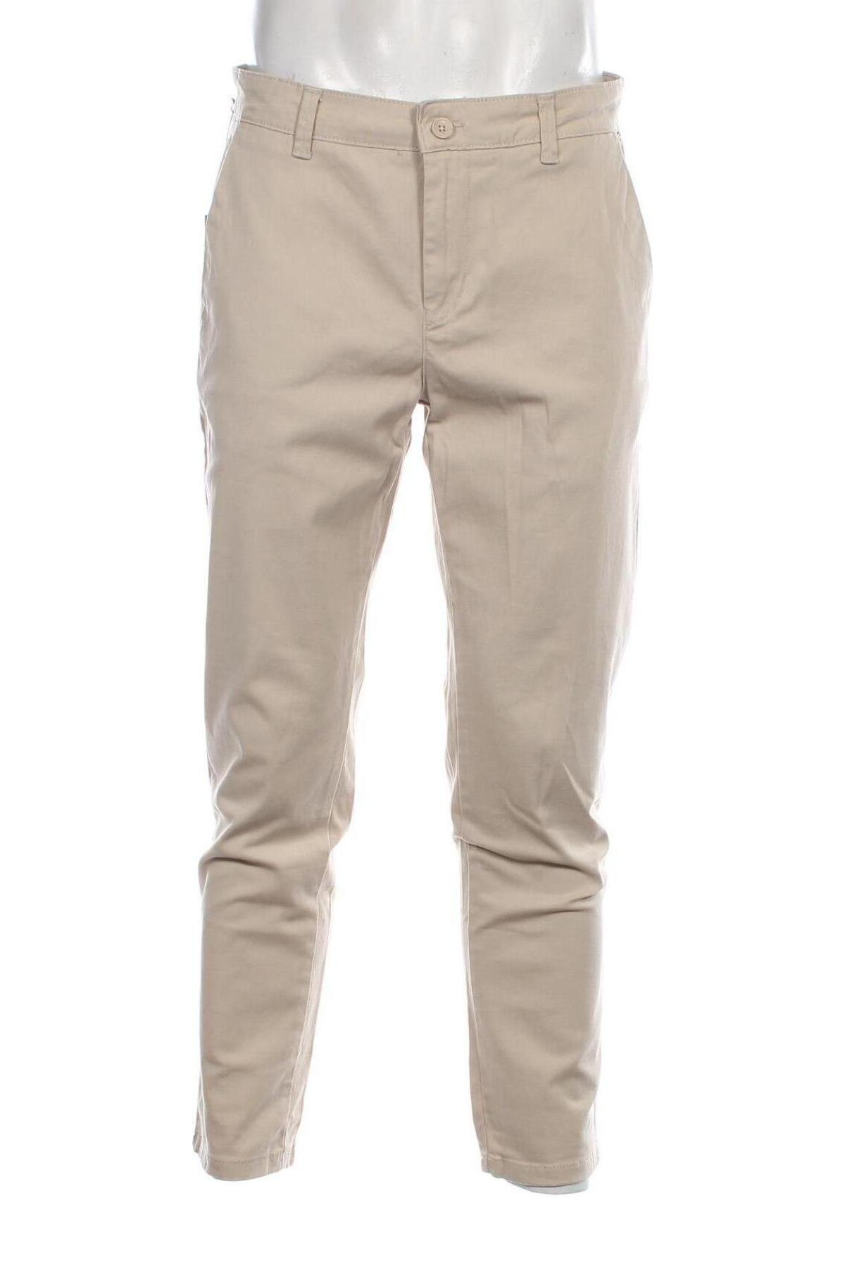 Pantaloni de bărbați Only & Sons, Mărime L, Culoare Bej, Preț 52,96 Lei