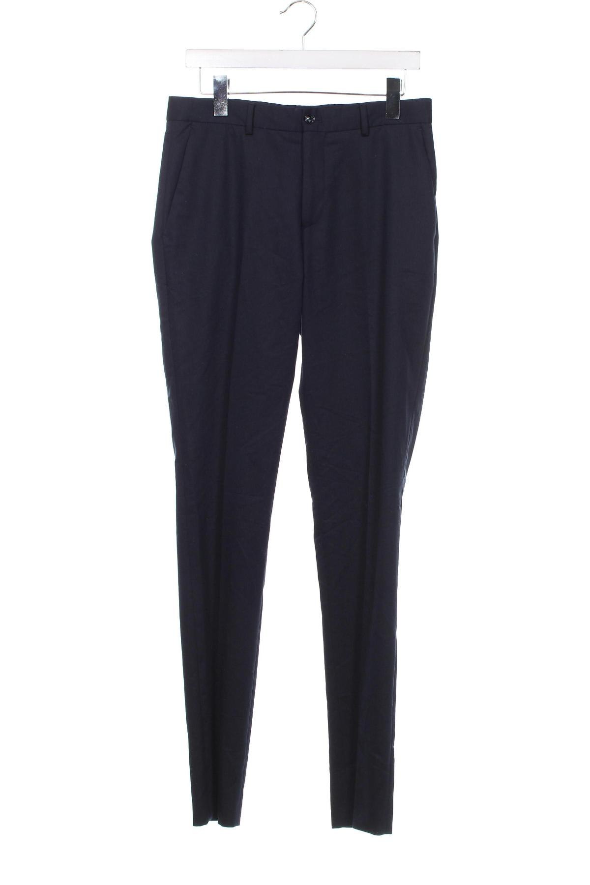 Pantaloni de bărbați Zara, Mărime M, Culoare Albastru, Preț 26,65 Lei