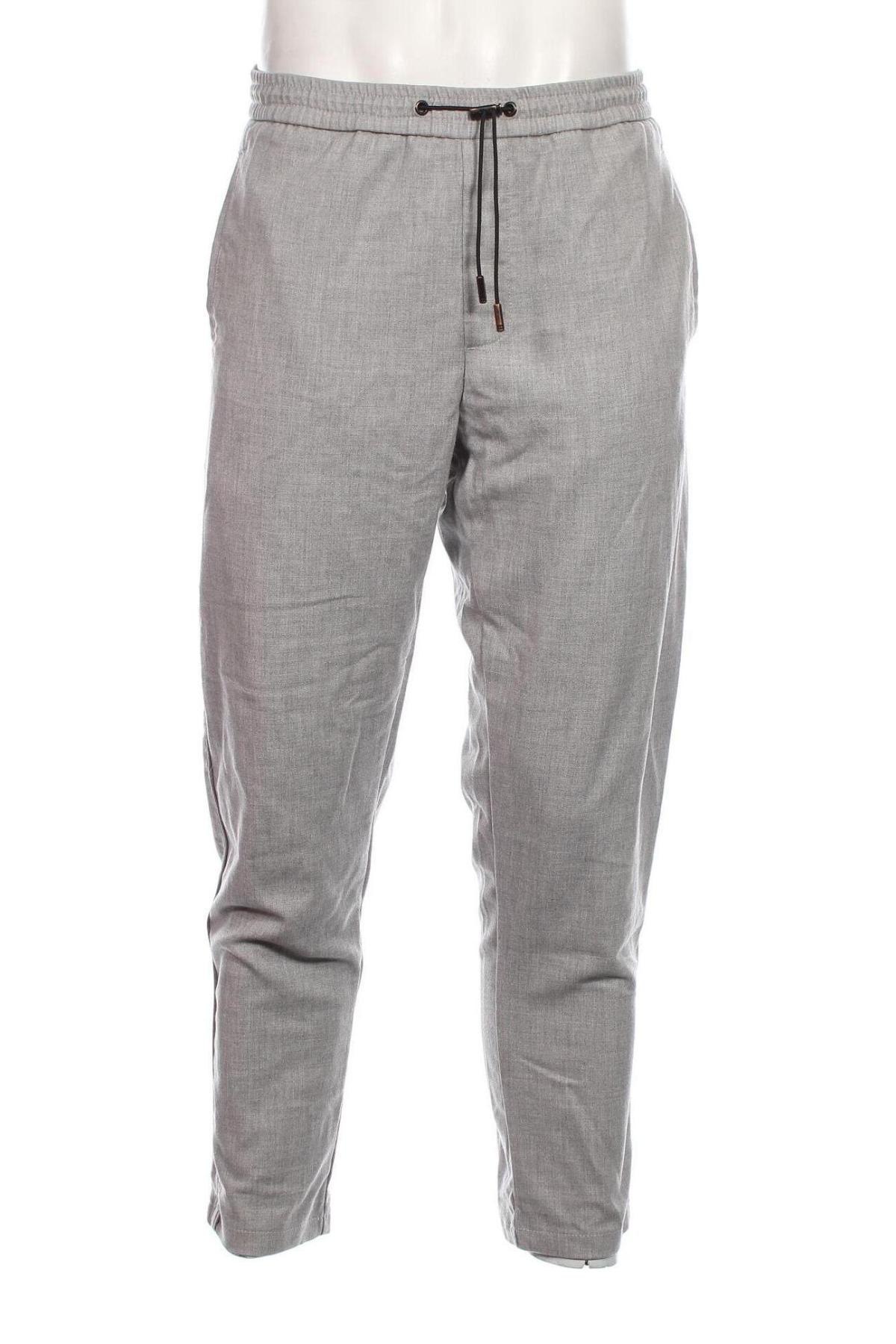 Мъжки панталон Zara, Размер XL, Цвят Сив, Цена 27,00 лв.