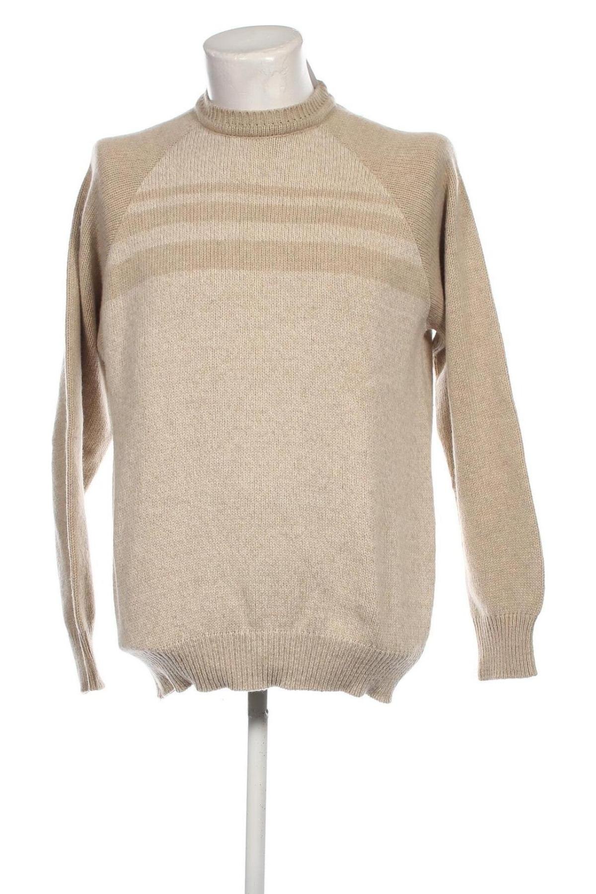 Ανδρικό πουλόβερ, Μέγεθος M, Χρώμα  Μπέζ, Τιμή 7,56 €