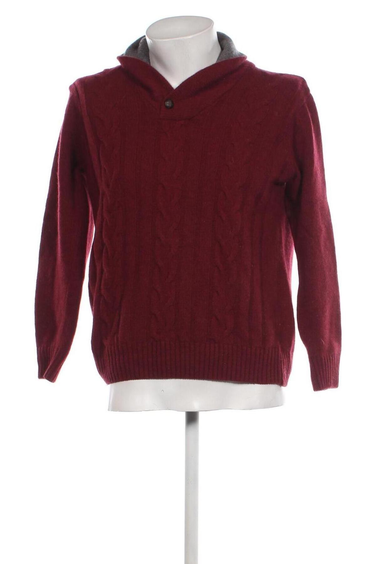 Мъжки пуловер, Размер M, Цвят Червен, Цена 17,40 лв.