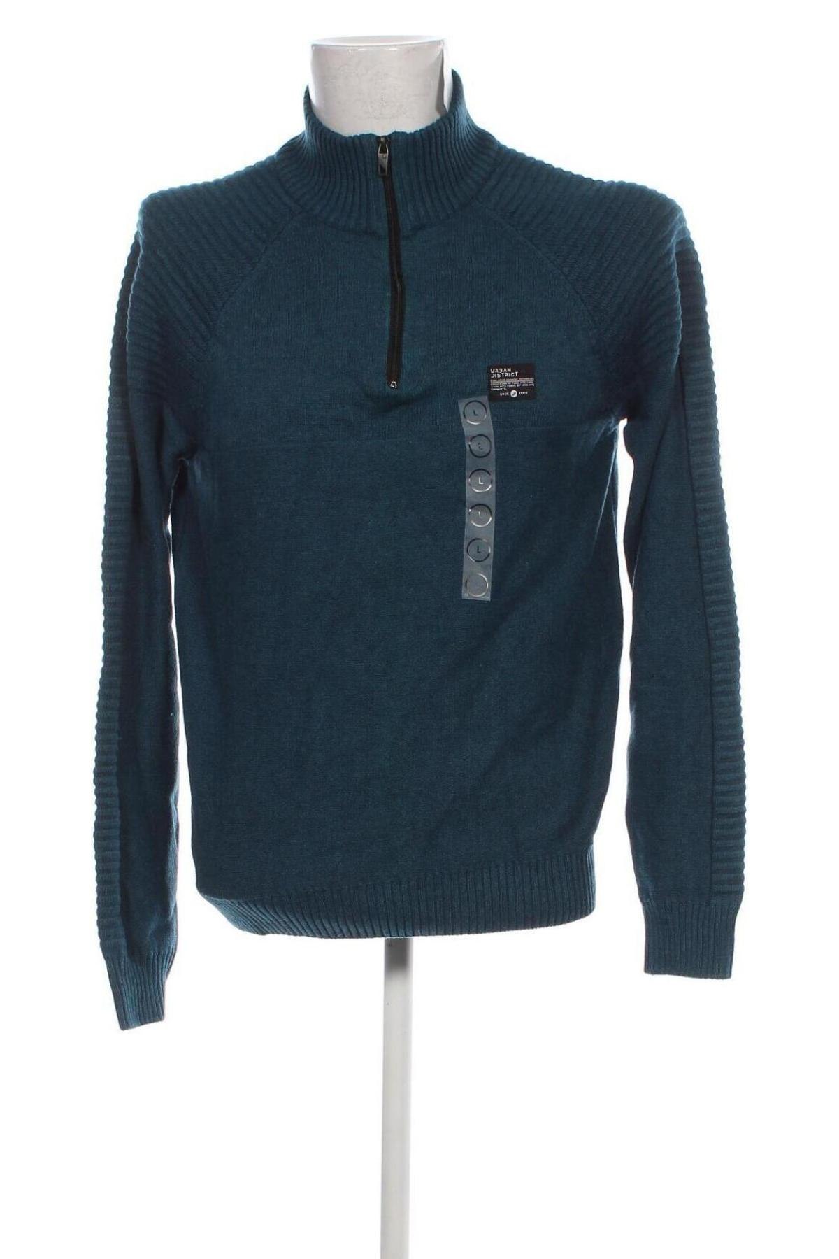 Мъжки пуловер Angelo Litrico, Размер L, Цвят Син, Цена 27,14 лв.