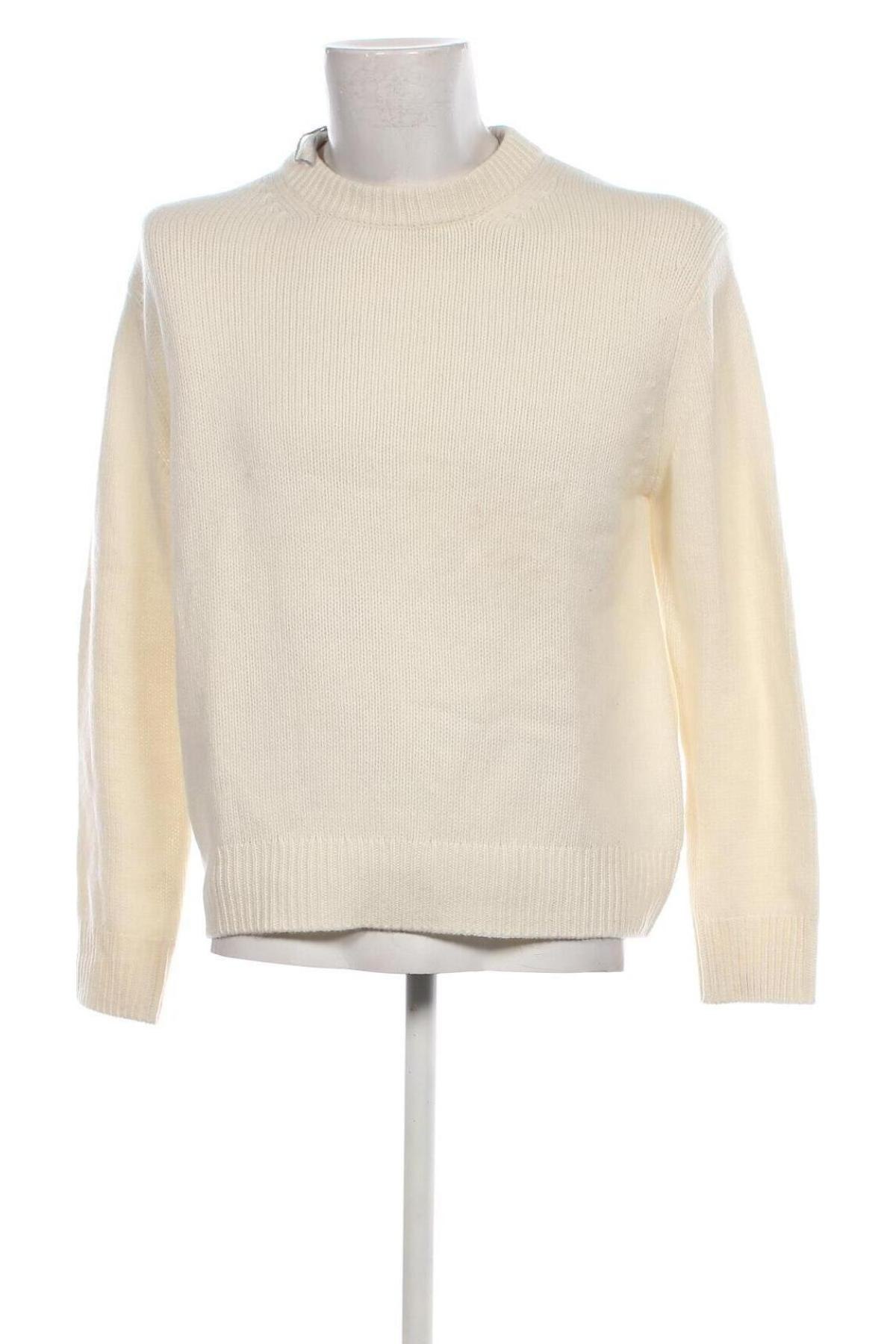 Мъжки пуловер Arket, Размер S, Цвят Бял, Цена 91,00 лв.