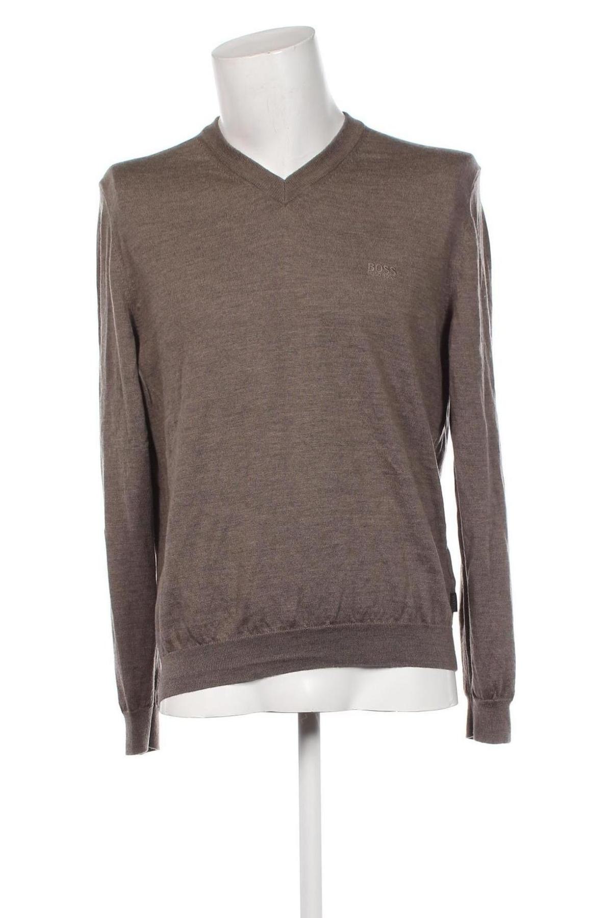 Ανδρικό πουλόβερ BOSS, Μέγεθος L, Χρώμα  Μπέζ, Τιμή 47,45 €