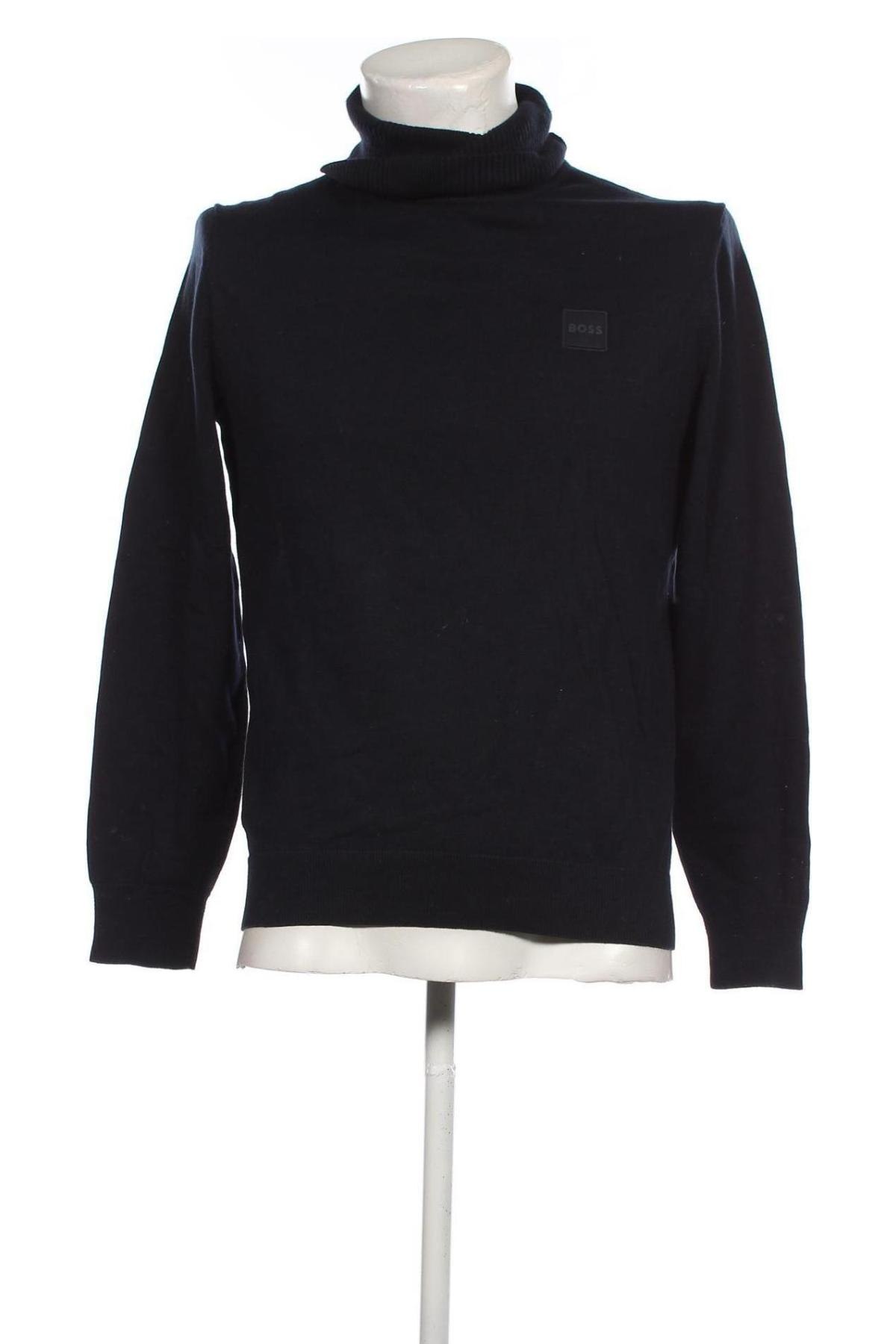 Мъжки пуловер BOSS, Размер M, Цвят Син, Цена 139,70 лв.