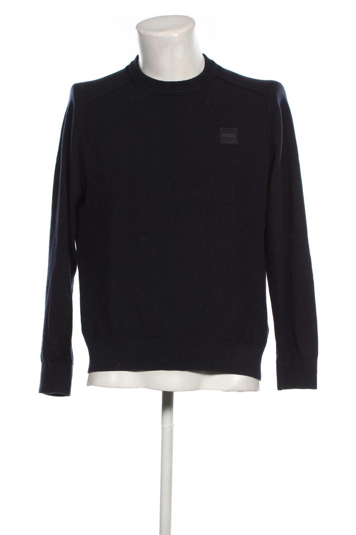 Мъжки пуловер BOSS, Размер L, Цвят Син, Цена 177,80 лв.