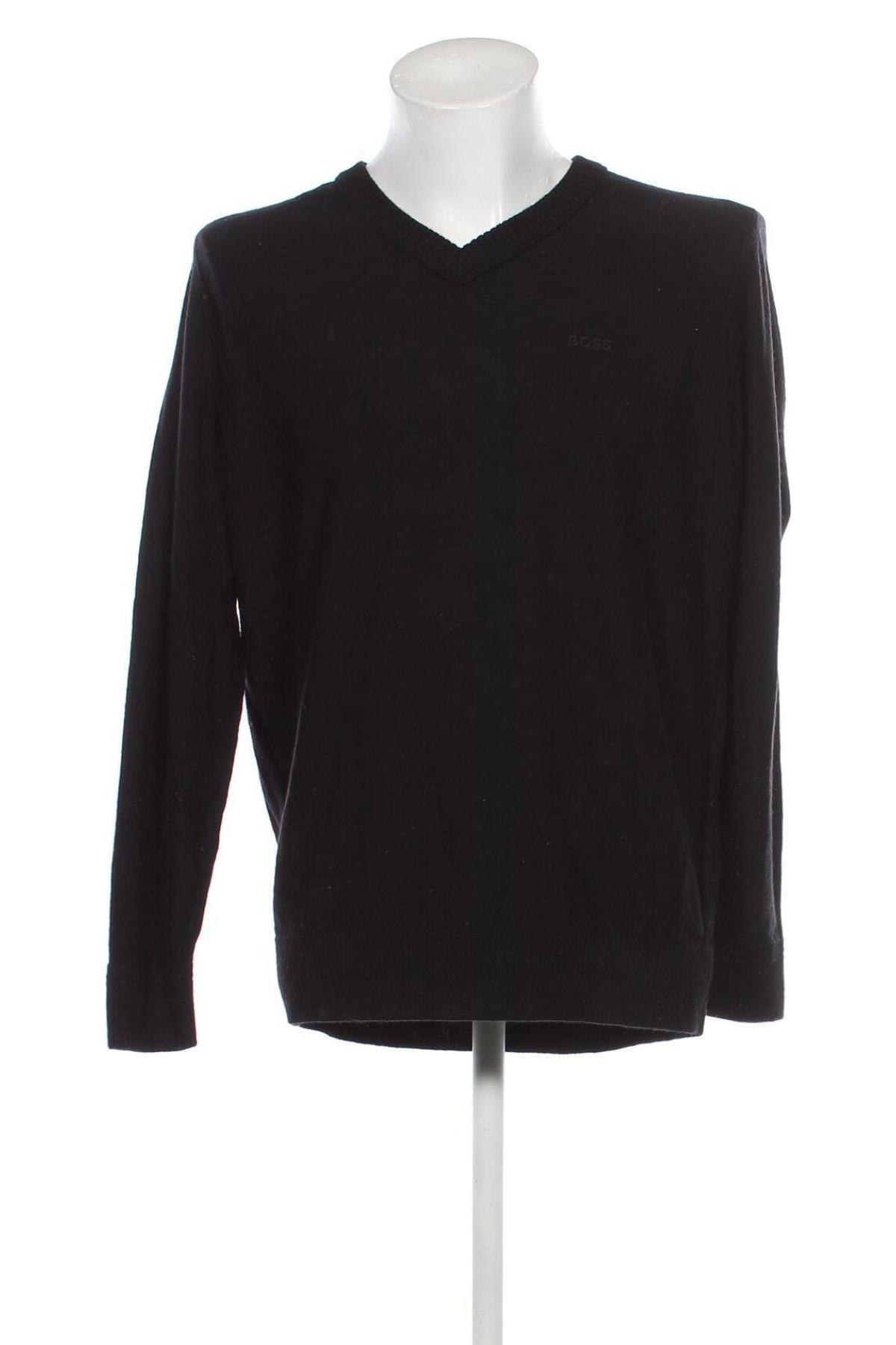 Мъжки пуловер BOSS, Размер XXL, Цвят Черен, Цена 177,80 лв.