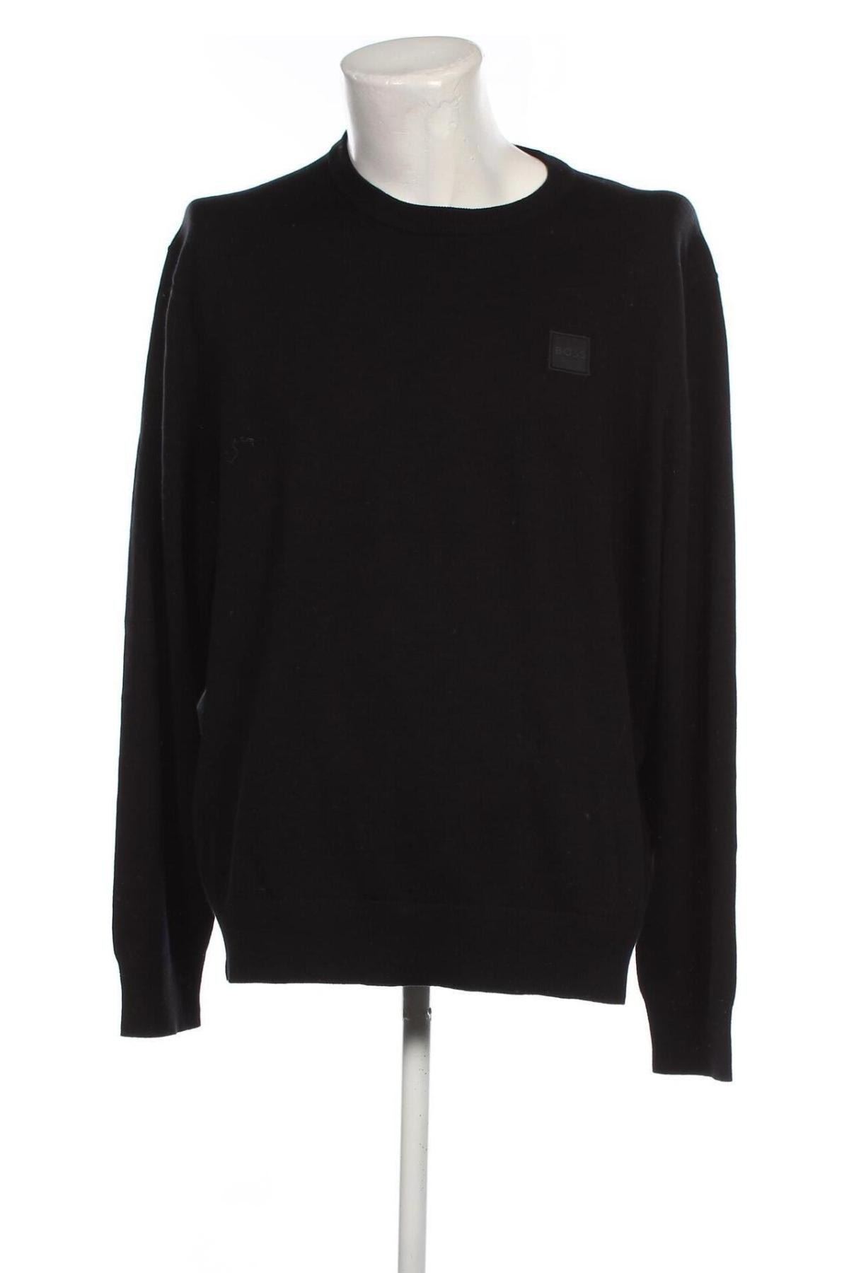 Ανδρικό πουλόβερ BOSS, Μέγεθος 3XL, Χρώμα Μαύρο, Τιμή 70,70 €