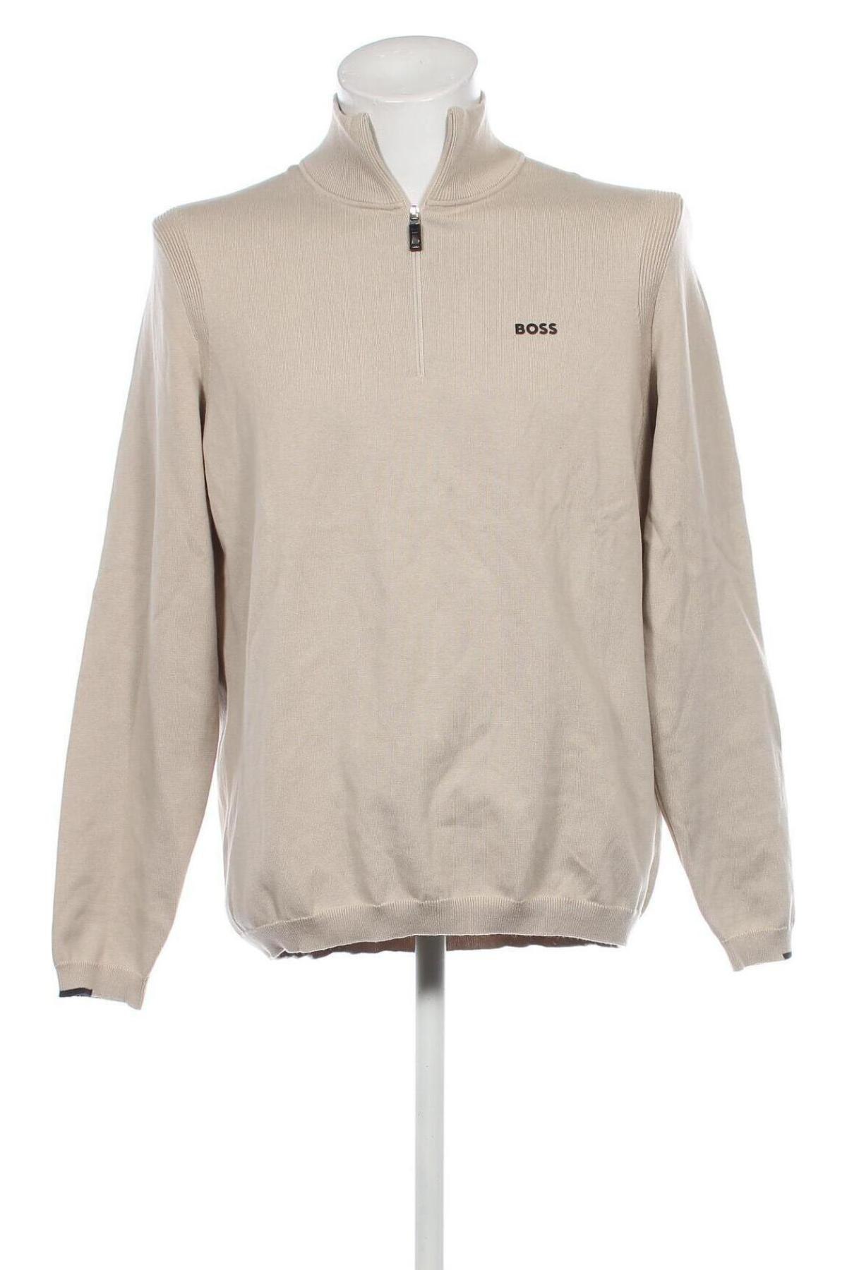 Ανδρικό πουλόβερ BOSS, Μέγεθος XL, Χρώμα  Μπέζ, Τιμή 85,10 €