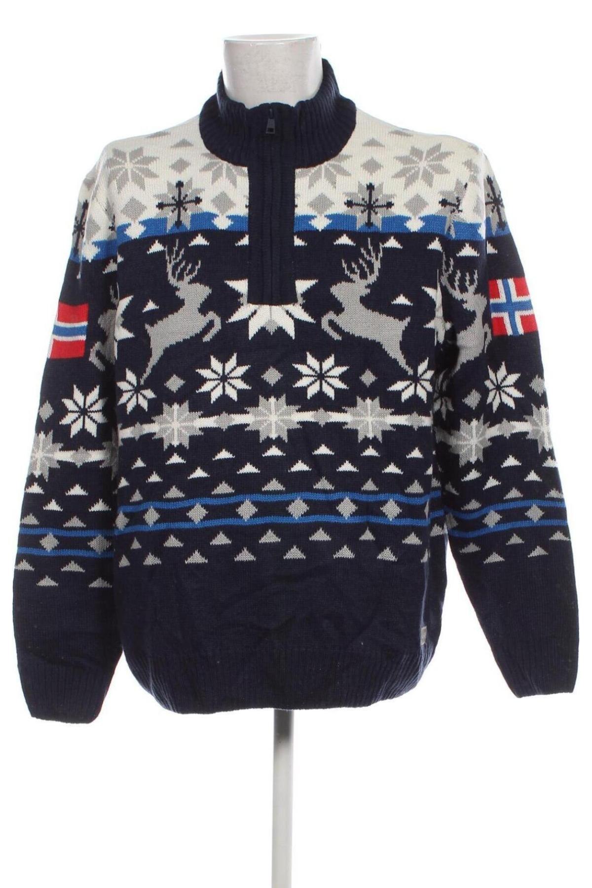 Мъжки пуловер Bpc Bonprix Collection, Размер XXL, Цвят Многоцветен, Цена 17,98 лв.