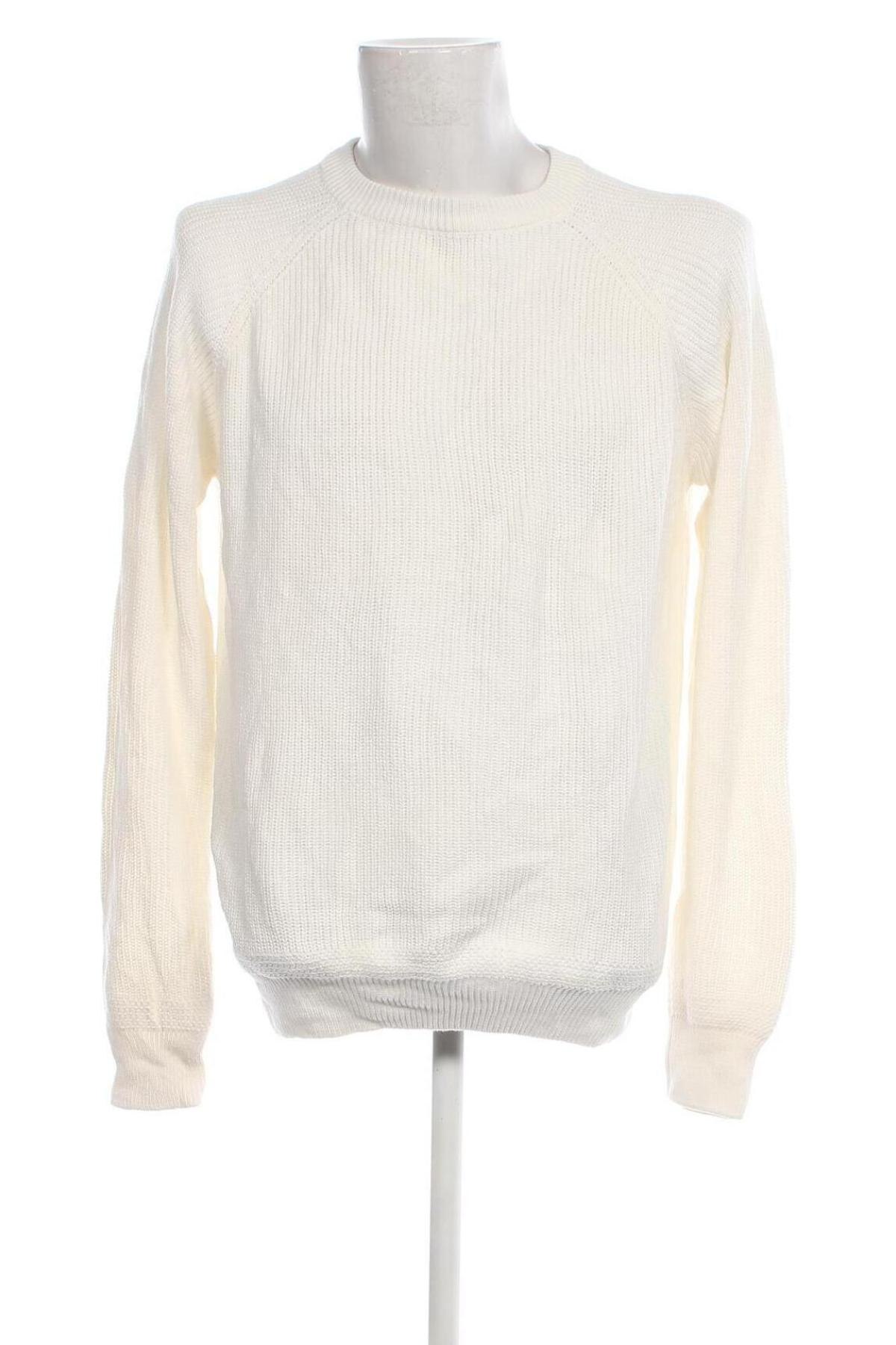 Ανδρικό πουλόβερ C&A, Μέγεθος L, Χρώμα Λευκό, Τιμή 11,12 €