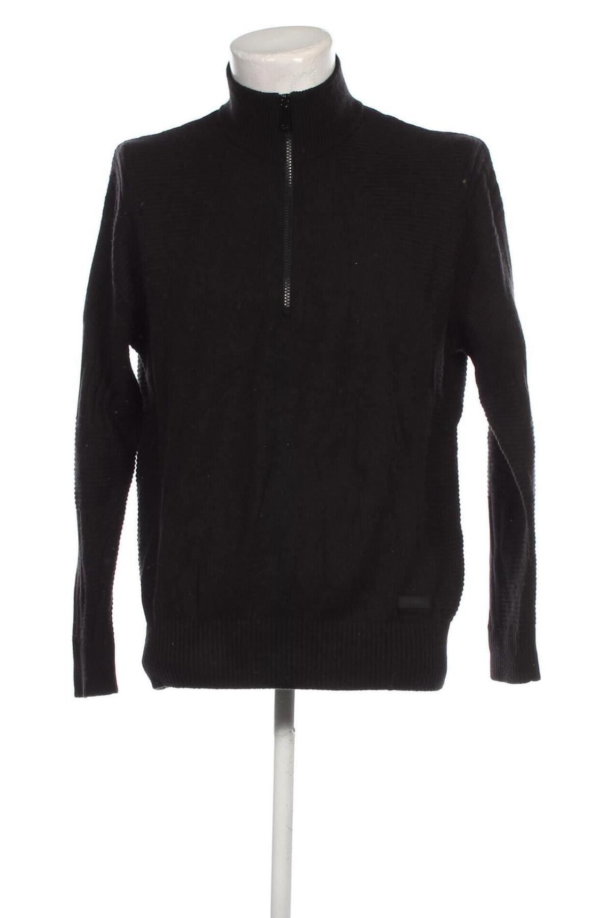Мъжки пуловер Calvin Klein, Размер M, Цвят Черен, Цена 121,55 лв.