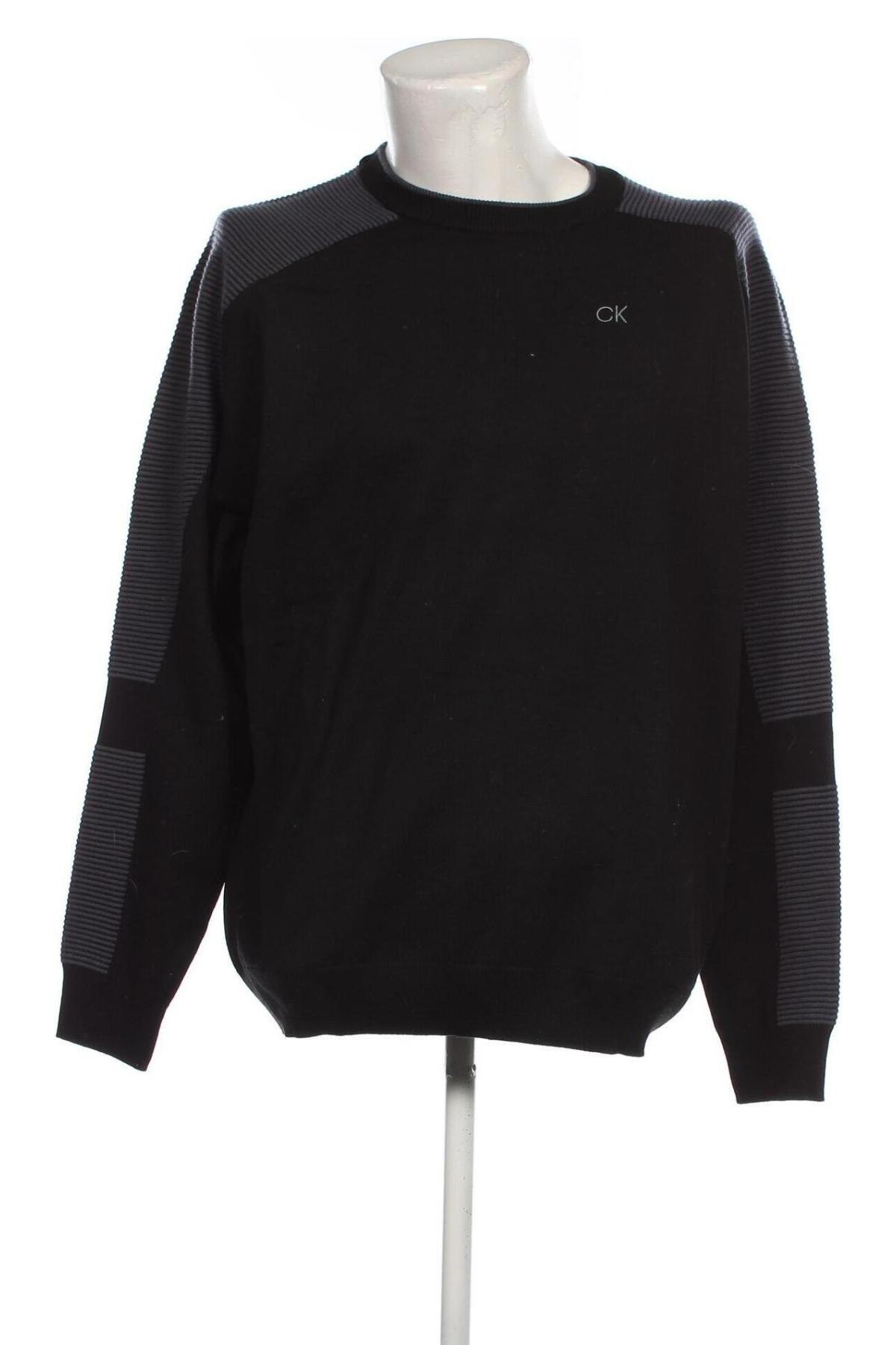 Мъжки пуловер Calvin Klein, Размер XXL, Цвят Черен, Цена 130,90 лв.