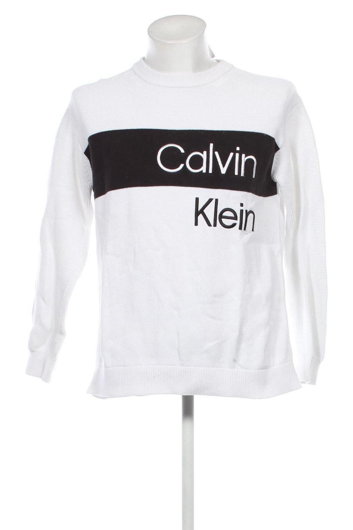 Pánský svetr  Calvin Klein, Velikost XL, Barva Bílá, Cena  2 710,00 Kč