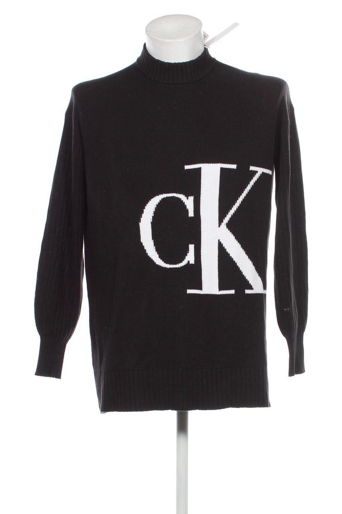 Herrenpullover Calvin Klein Jeans, Größe M, Farbe Schwarz, Preis 44,23 €