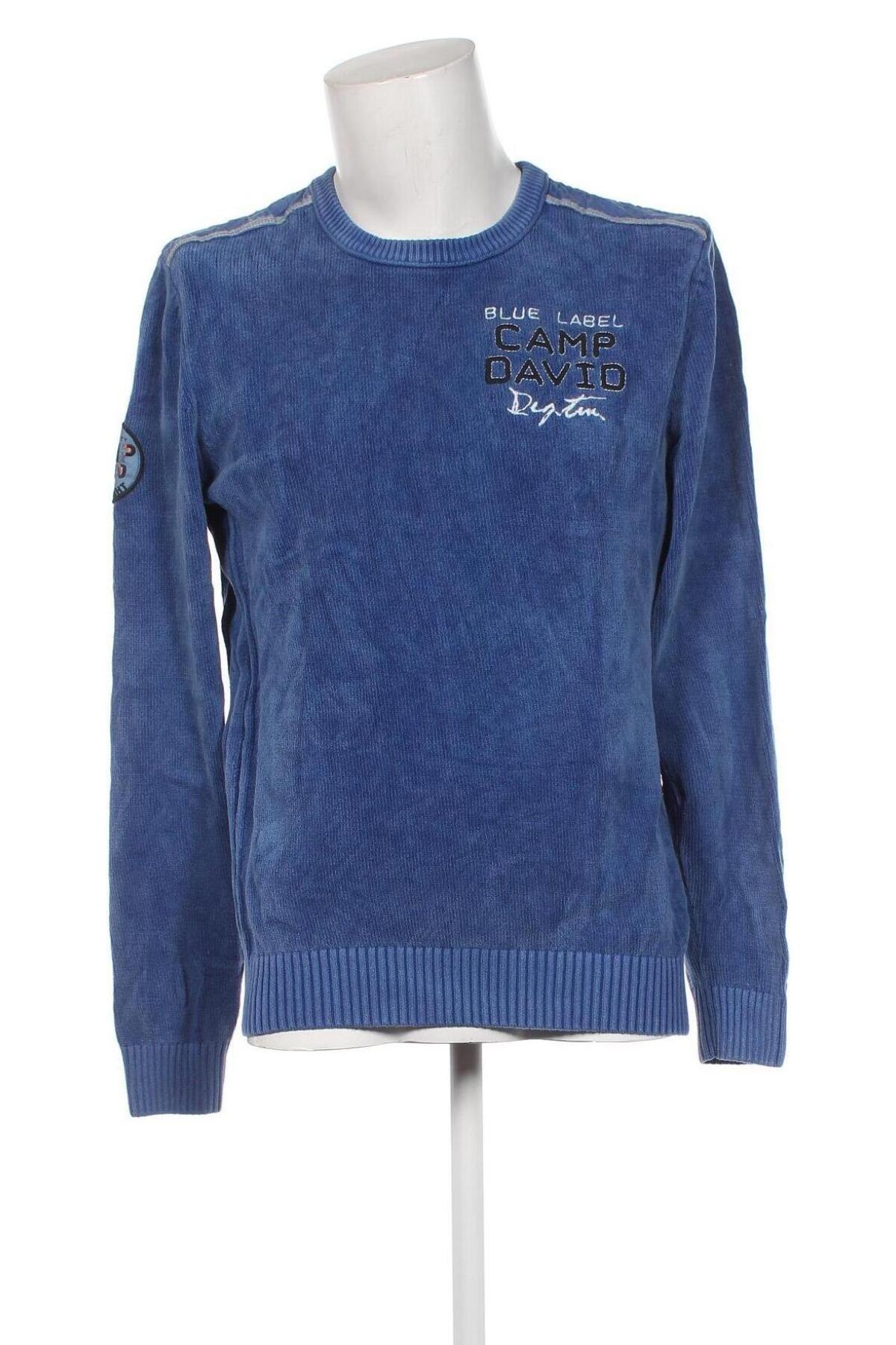 Ανδρικό πουλόβερ Camp David, Μέγεθος XL, Χρώμα Μπλέ, Τιμή 36,43 €