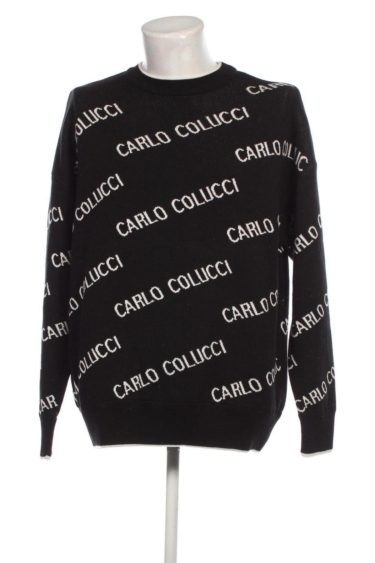 Pulover de bărbați Carlo Colucci, Mărime M, Culoare Negru, Preț 161,99 Lei