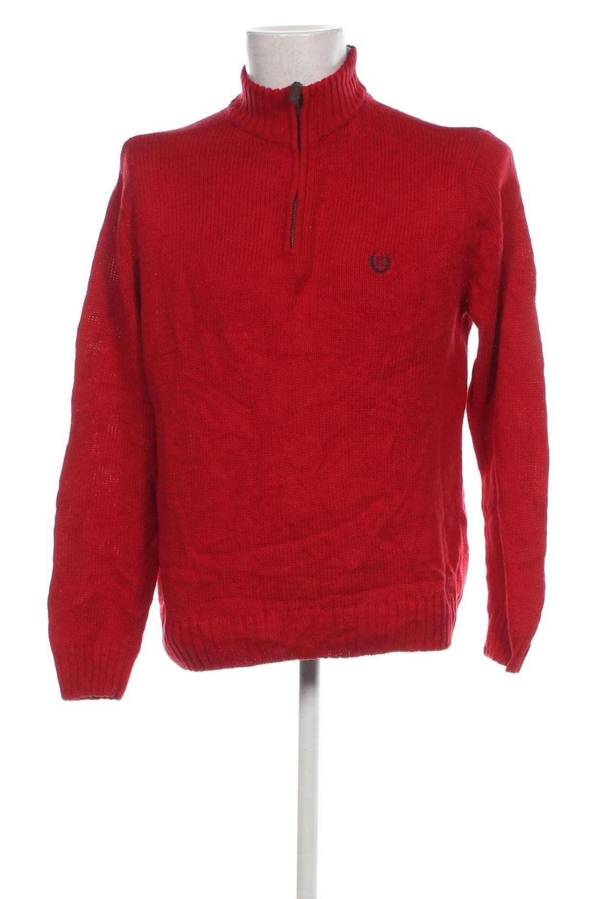 Ανδρικό πουλόβερ Chaps, Μέγεθος M, Χρώμα Κόκκινο, Τιμή 9,69 €