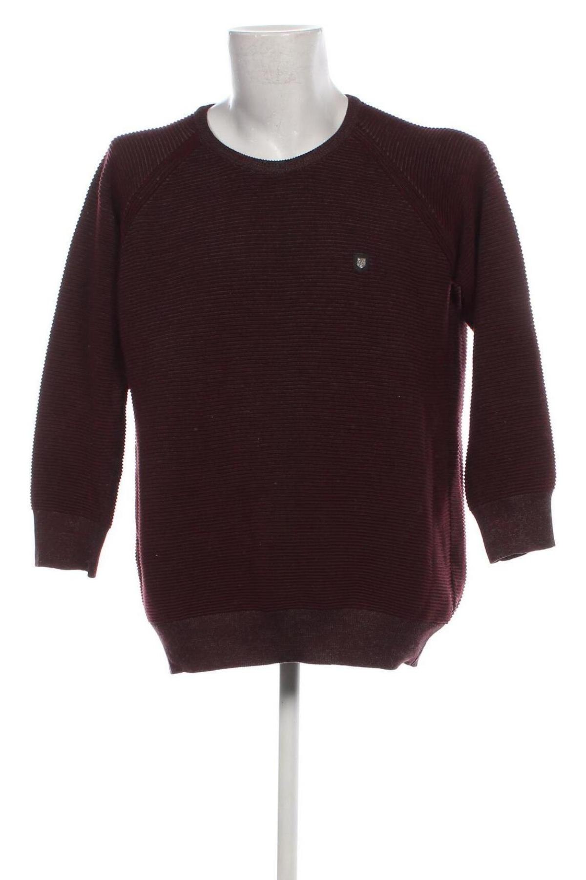 Мъжки пуловер Claudio Campione, Размер XL, Цвят Червен, Цена 20,06 лв.