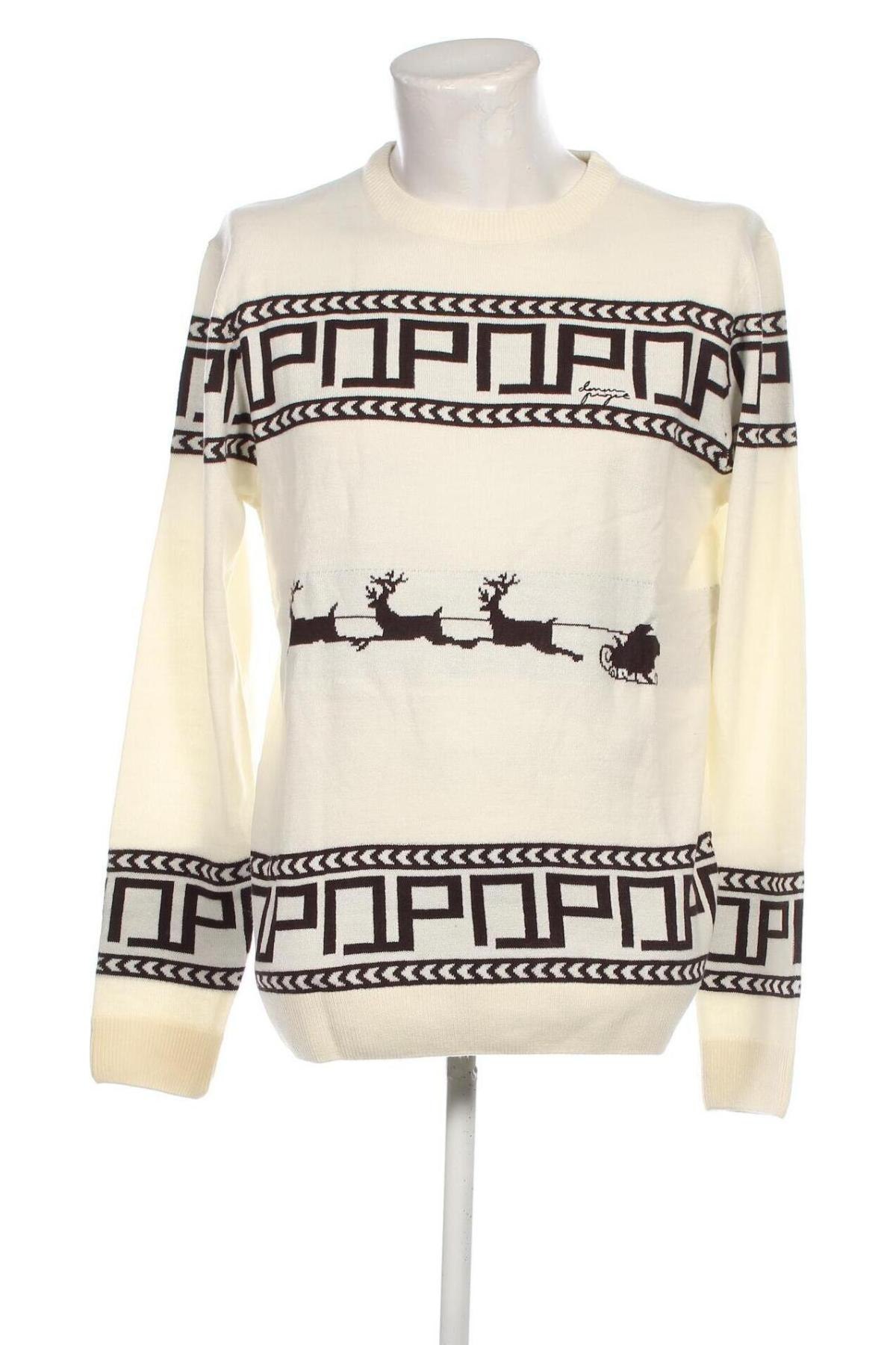 Мъжки пуловер Denim Project, Размер L, Цвят Бял, Цена 43,89 лв.