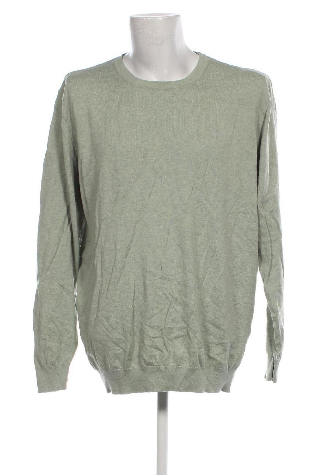 Herrenpullover Dressmann, Größe 4XL, Farbe Grün, Preis € 15,38