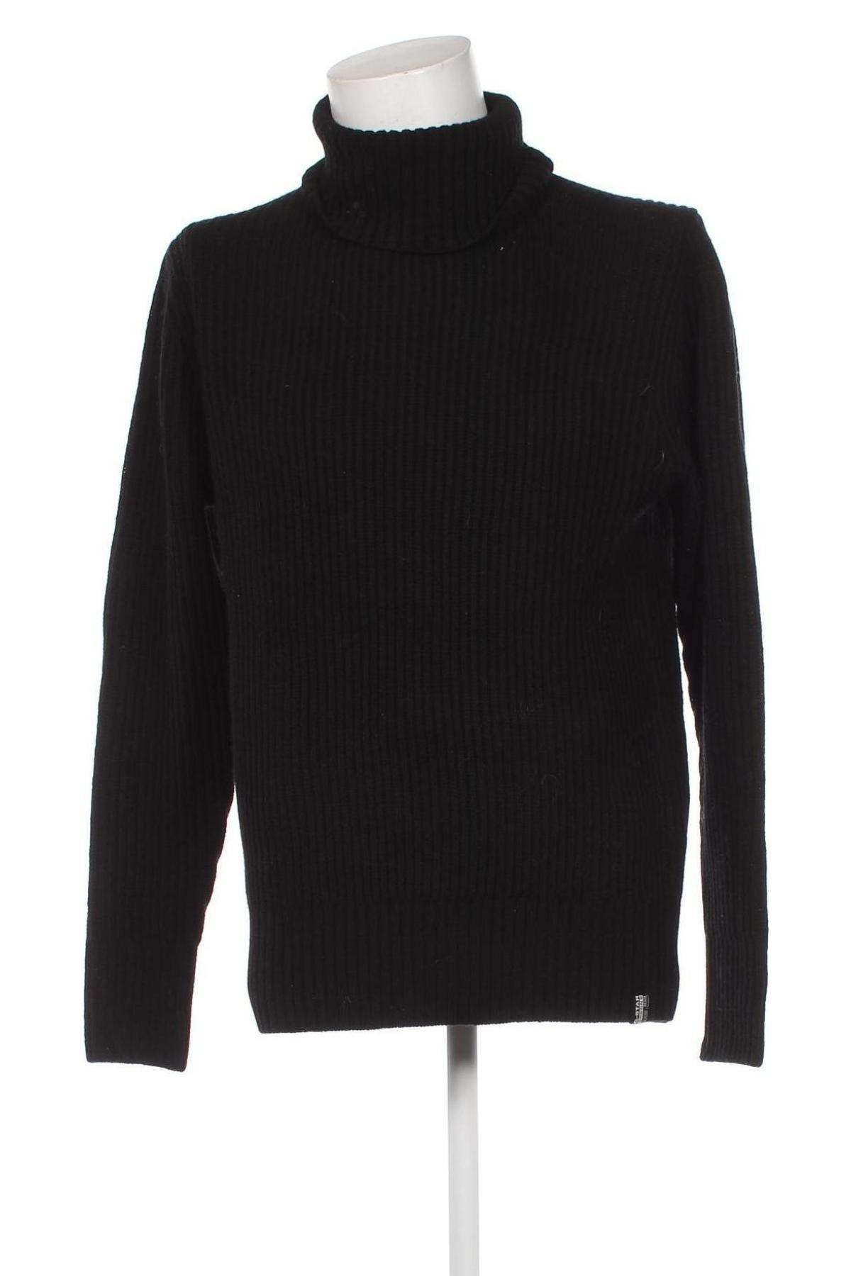 Мъжки пуловер G-Star Raw, Размер L, Цвят Черен, Цена 112,20 лв.