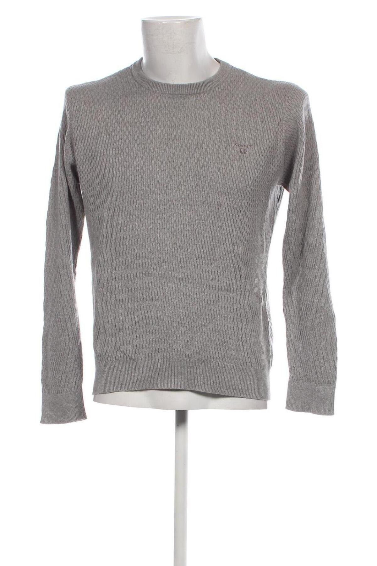 Ανδρικό πουλόβερ Gant, Μέγεθος L, Χρώμα Γκρί, Τιμή 53,44 €