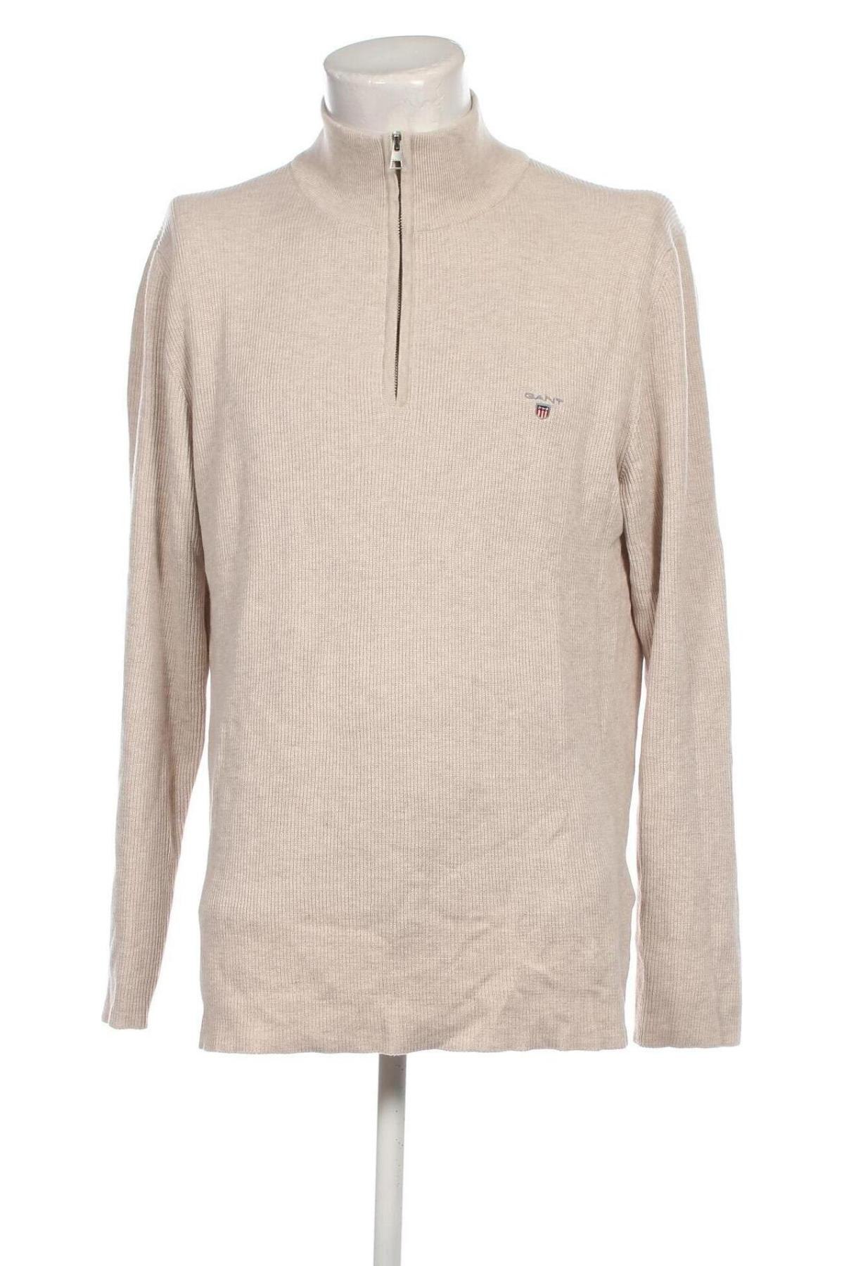 Herrenpullover Gant, Größe XXL, Farbe Beige, Preis 63,09 €