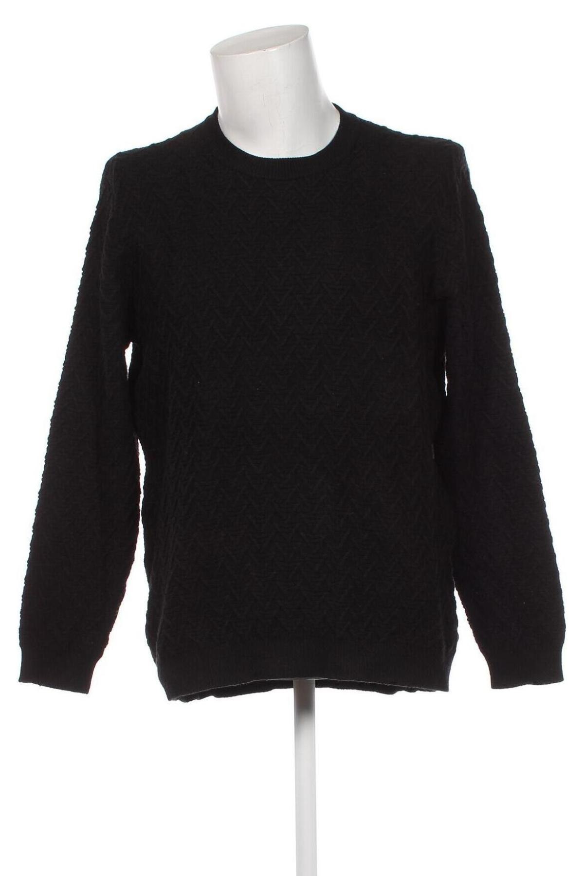 Ανδρικό πουλόβερ Guess, Μέγεθος L, Χρώμα Μαύρο, Τιμή 35,75 €