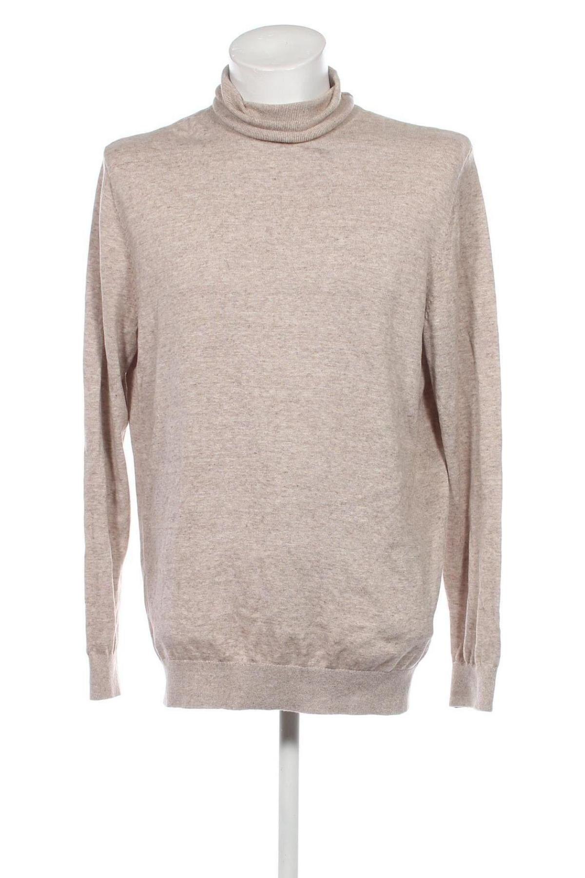 Ανδρικό πουλόβερ H&M, Μέγεθος XL, Χρώμα  Μπέζ, Τιμή 11,12 €