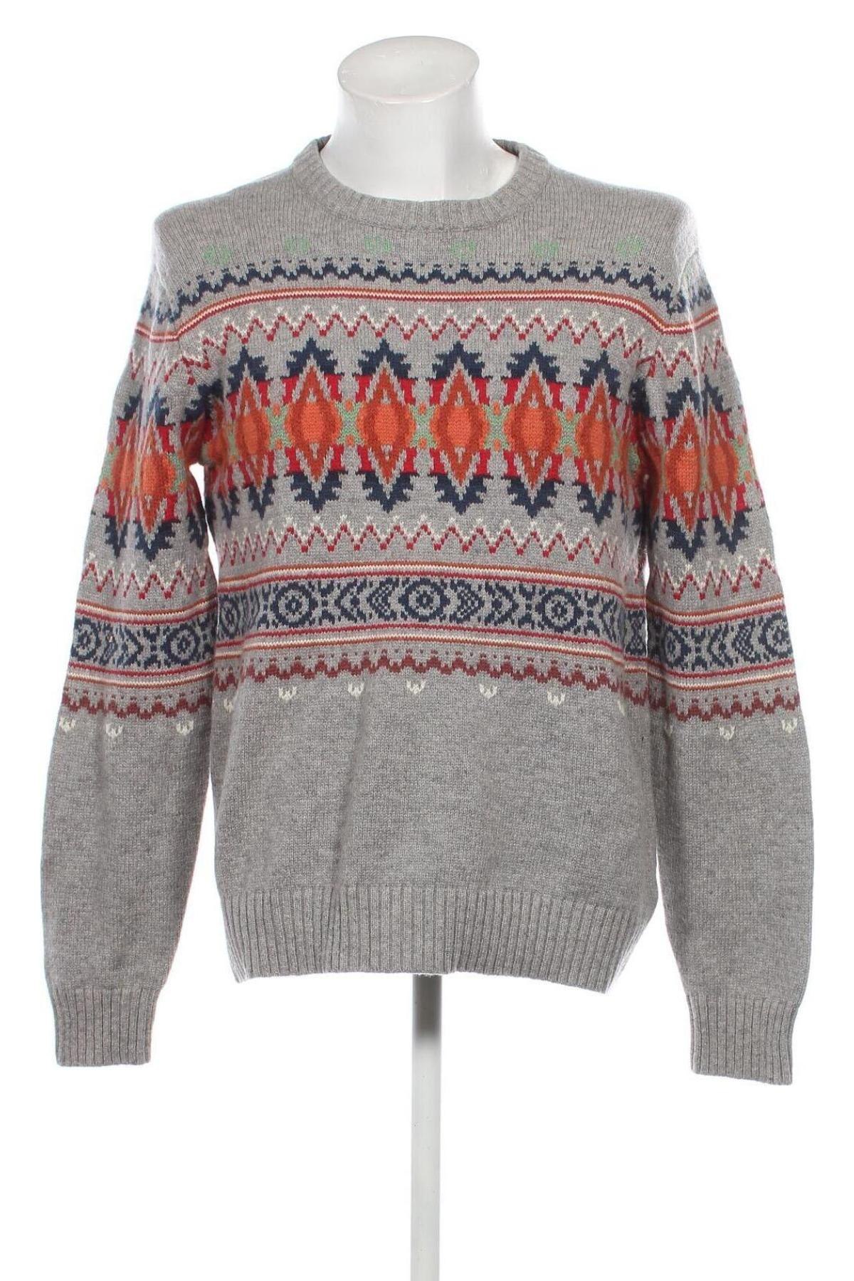 Męski sweter H&M L.O.G.G., Rozmiar L, Kolor Szary, Cena 51,95 zł