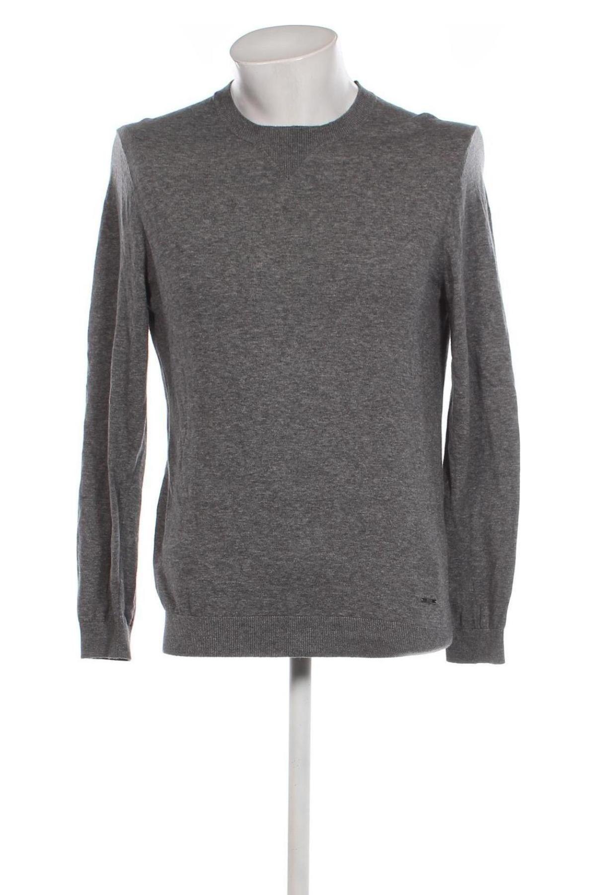 Herrenpullover Hugo Boss, Größe L, Farbe Grau, Preis 59,11 €