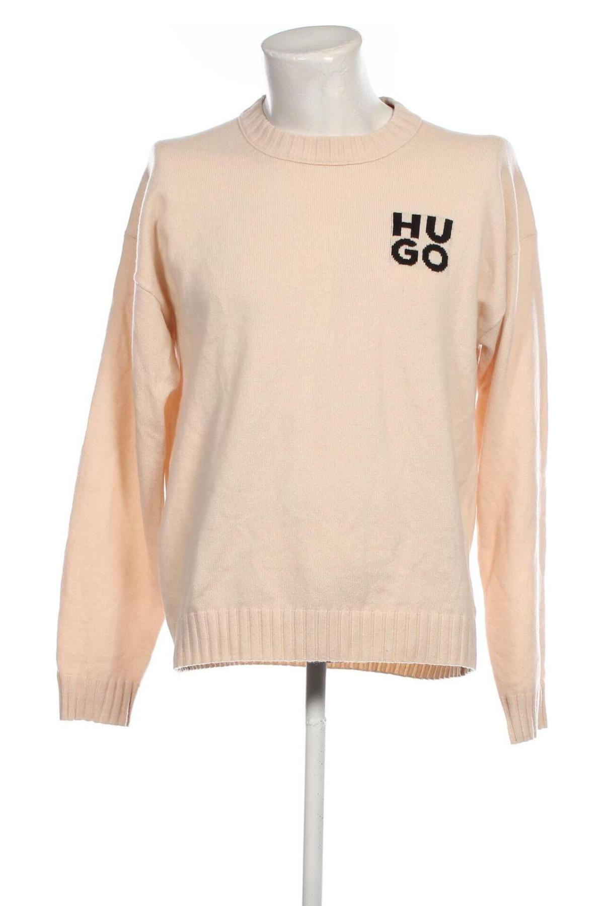 Herrenpullover Hugo Boss, Größe L, Farbe Beige, Preis 117,84 €