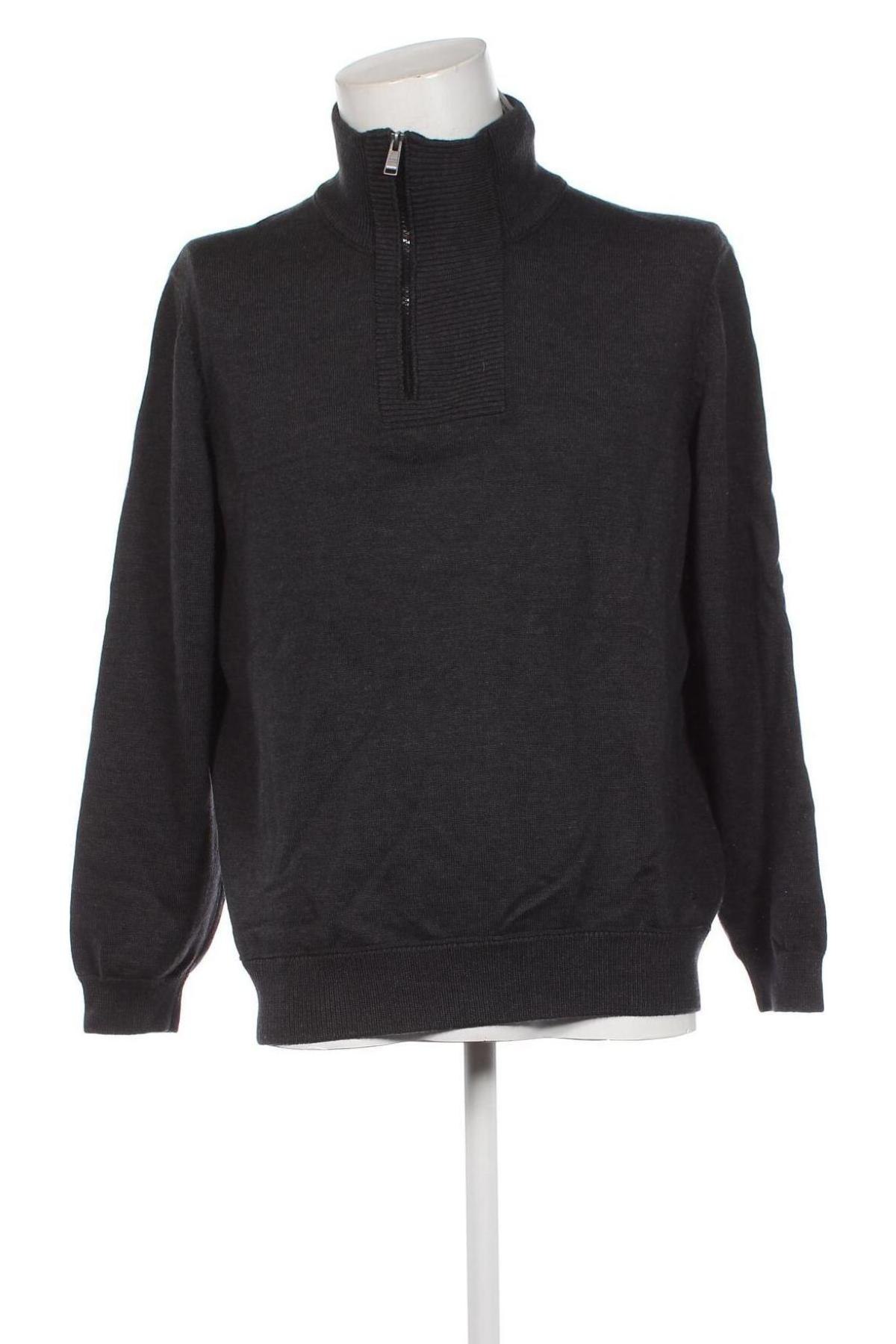 Мъжки пуловер Hugo Boss, Размер XXL, Цвят Сив, Цена 123,30 лв.