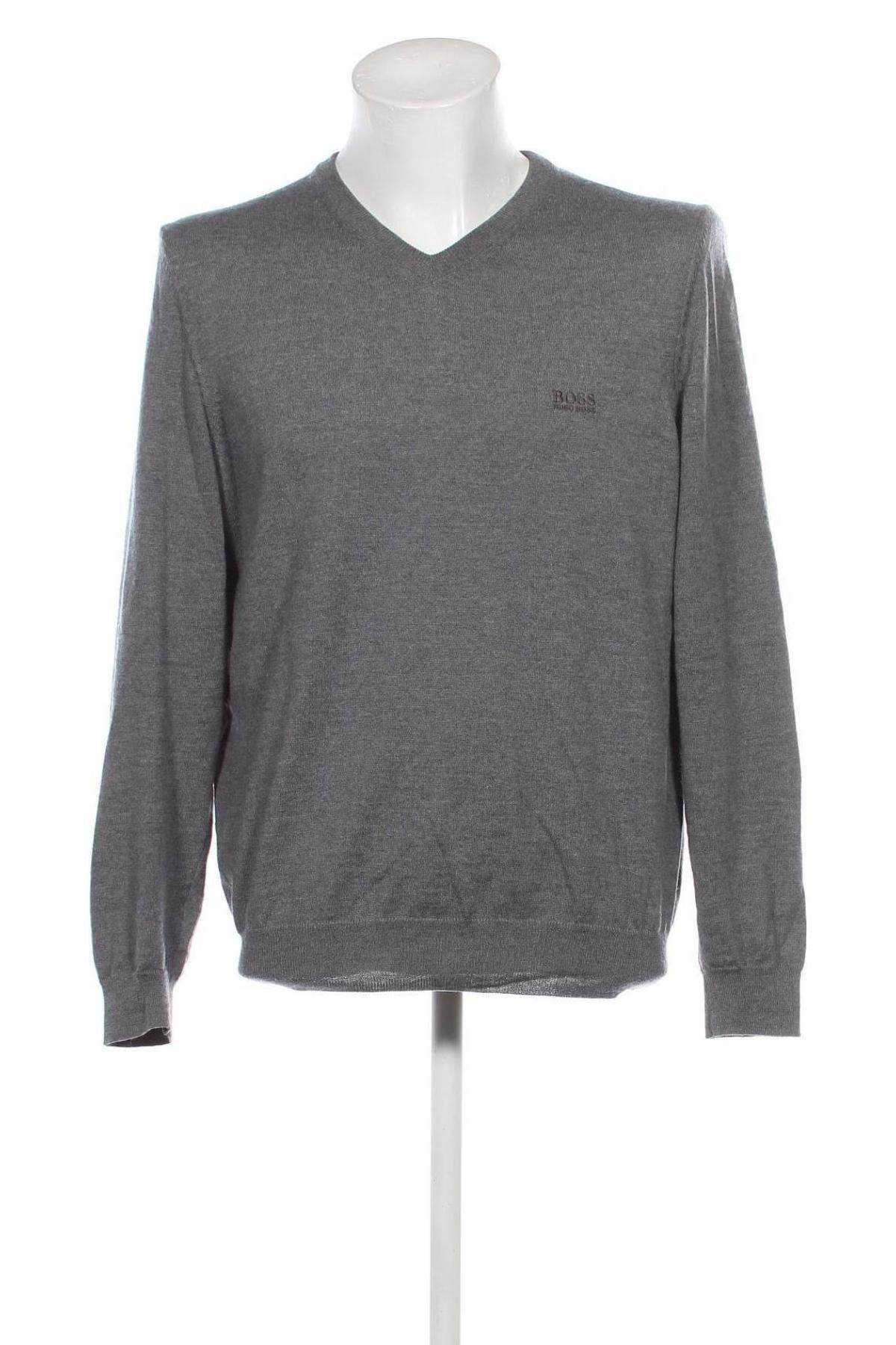 Herrenpullover Hugo Boss, Größe XL, Farbe Grau, Preis 56,25 €