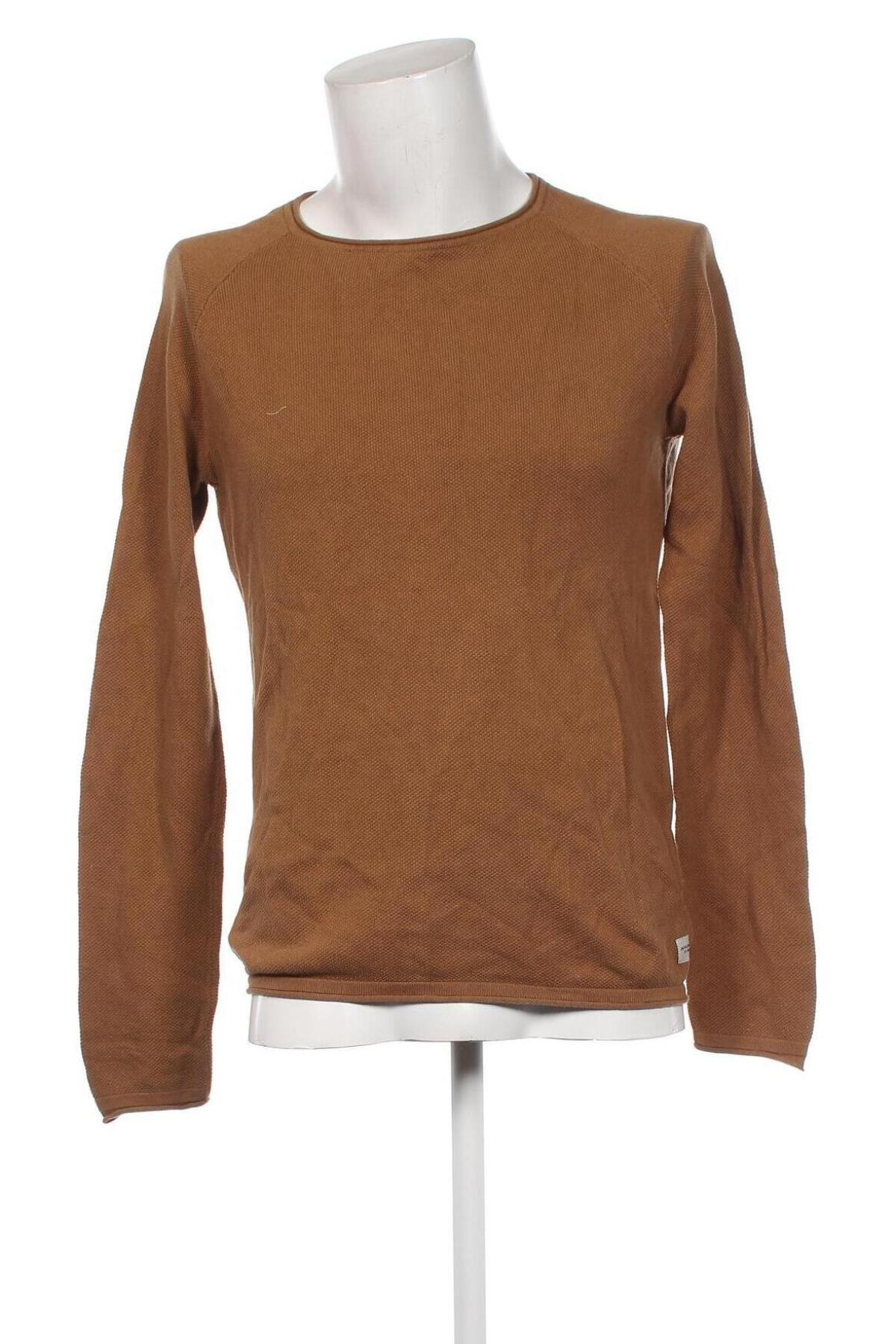 Мъжки пуловер Jack & Jones, Размер M, Цвят Кафяв, Цена 22,14 лв.
