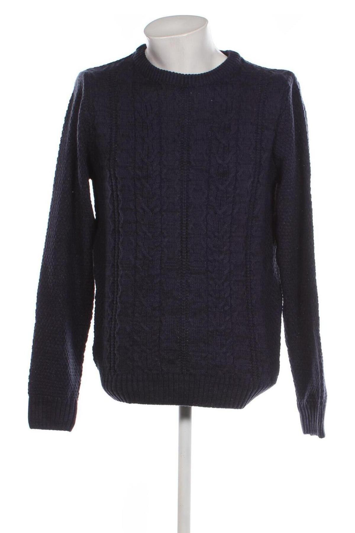 Мъжки пуловер Jean Pascale, Размер L, Цвят Син, Цена 16,24 лв.