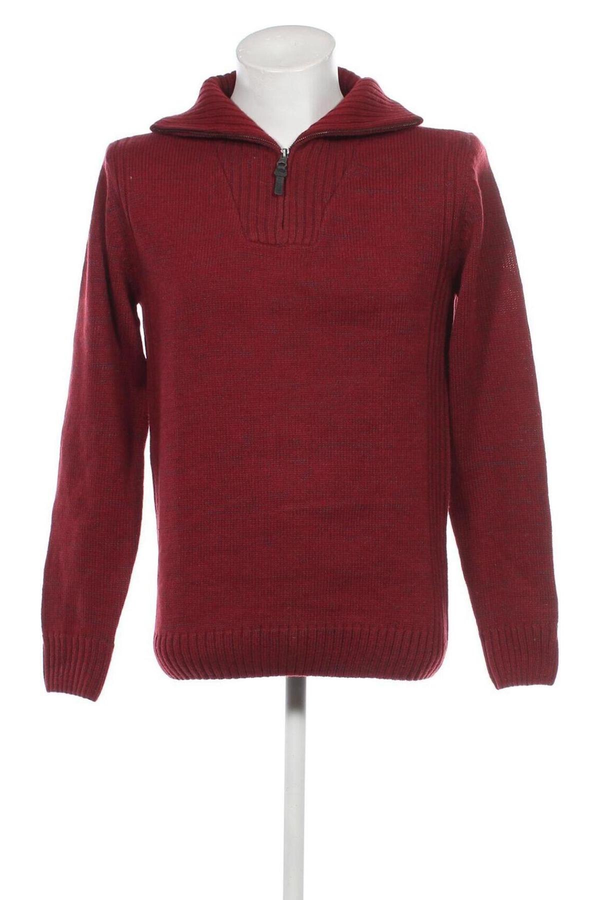 Ανδρικό πουλόβερ Jean Pascale, Μέγεθος L, Χρώμα Κόκκινο, Τιμή 10,58 €