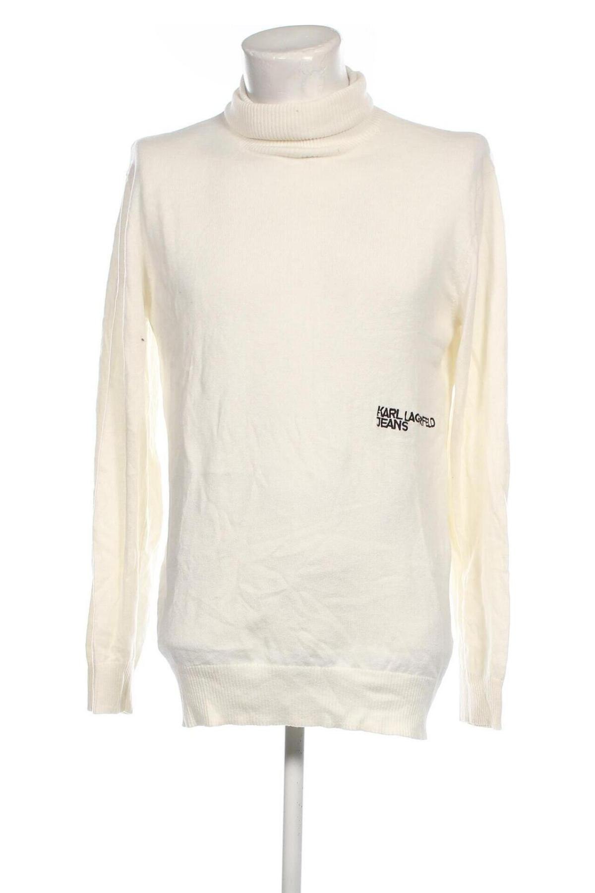 Ανδρικό πουλόβερ Karl Lagerfeld, Μέγεθος XL, Χρώμα Λευκό, Τιμή 85,10 €