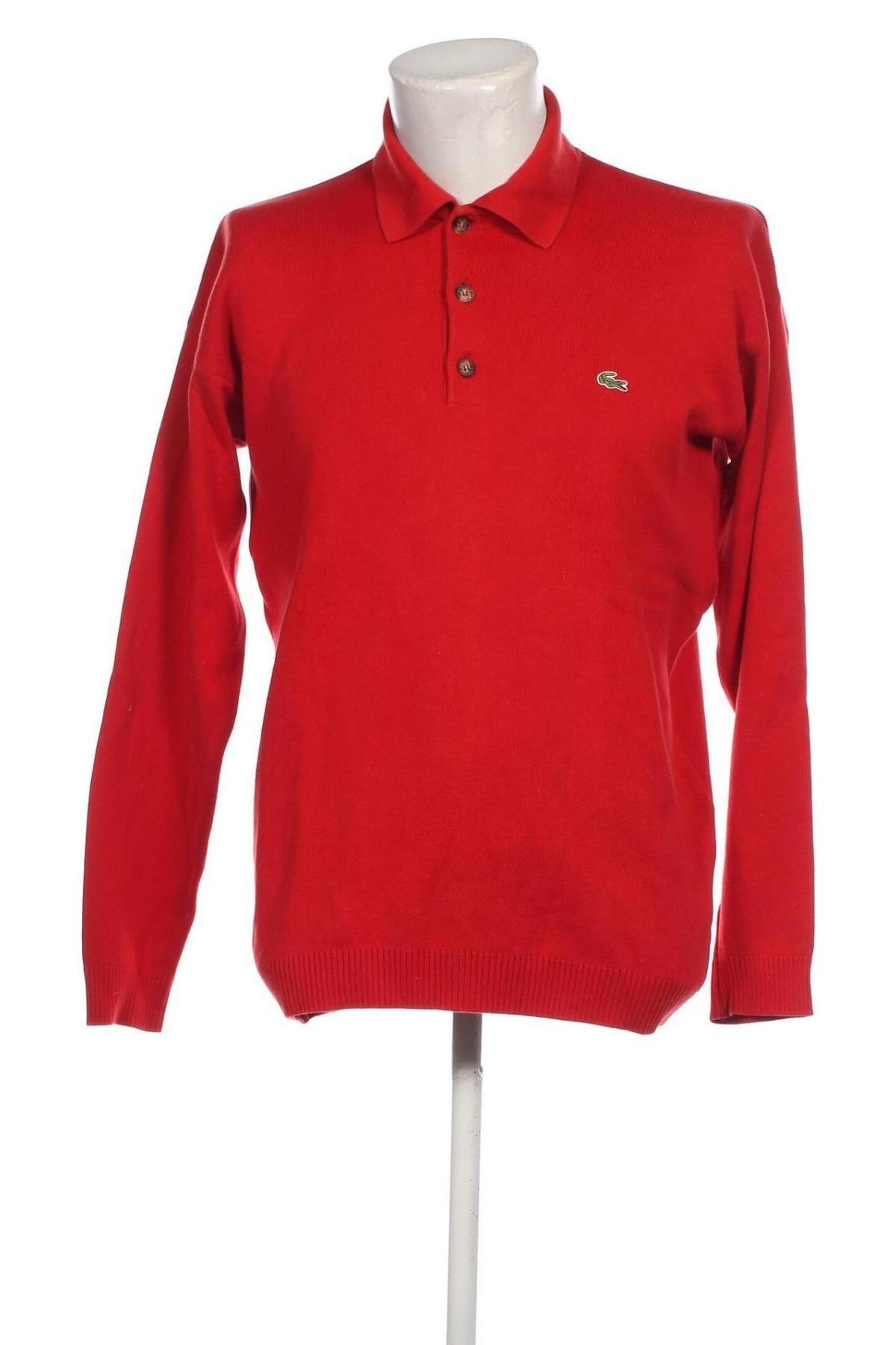 Herrenpullover Lacoste, Größe M, Farbe Rot, Preis 49,00 €