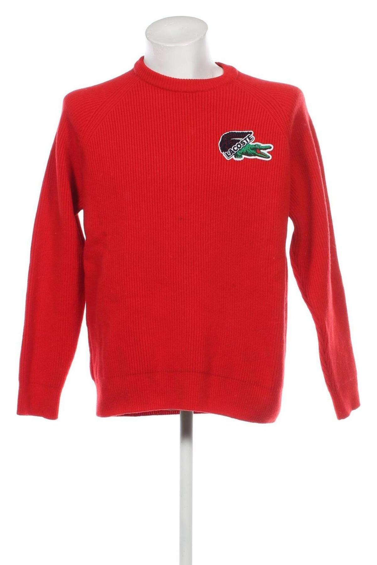 Męski sweter Lacoste, Rozmiar L, Kolor Czerwony, Cena 326,25 zł