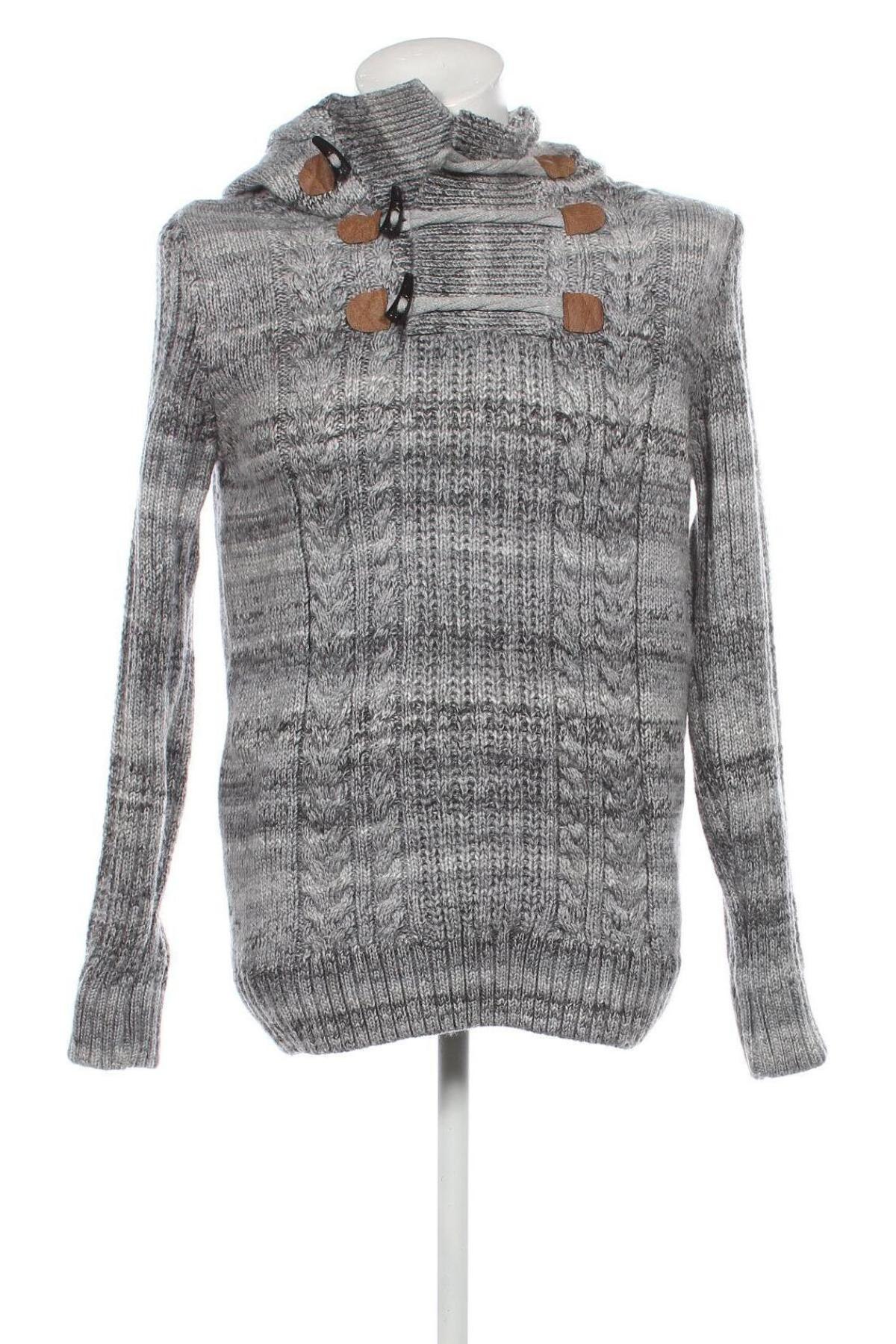 Herrenpullover Leif Nelson, Größe S, Farbe Grau, Preis 10,90 €