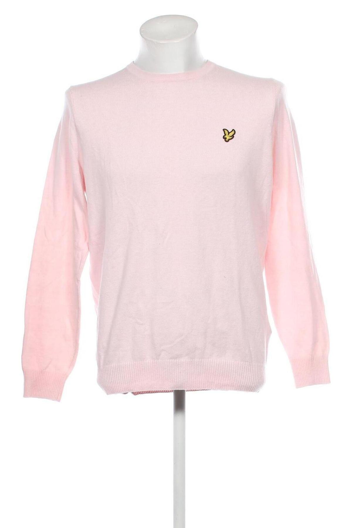 Мъжки пуловер Lyle & Scott, Размер L, Цвят Розов, Цена 91,00 лв.
