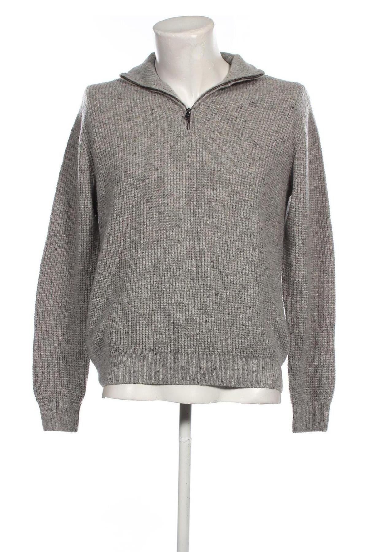 Herrenpullover Mango, Größe L, Farbe Grau, Preis 13,49 €